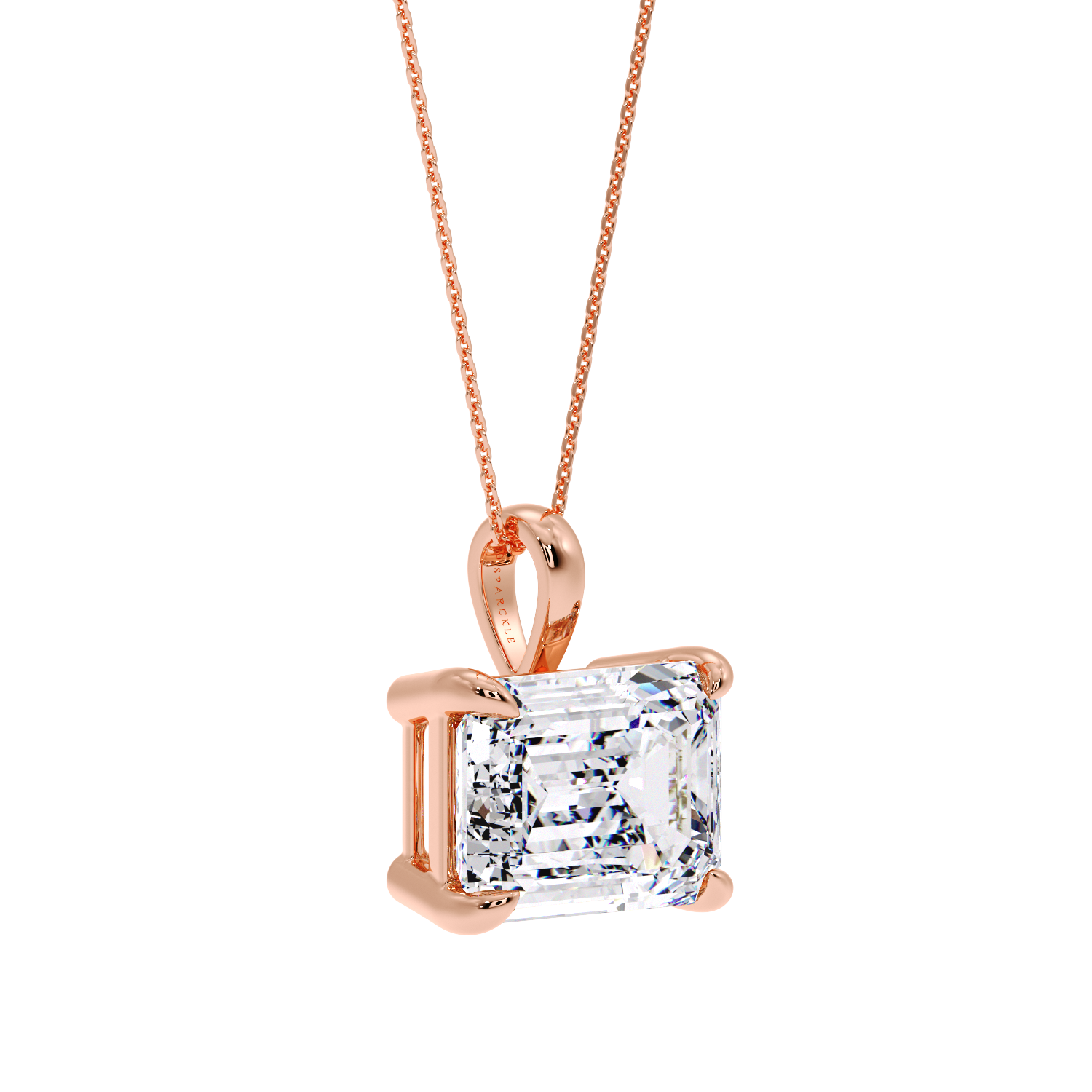 EMERALD DIAMOND PENDANT