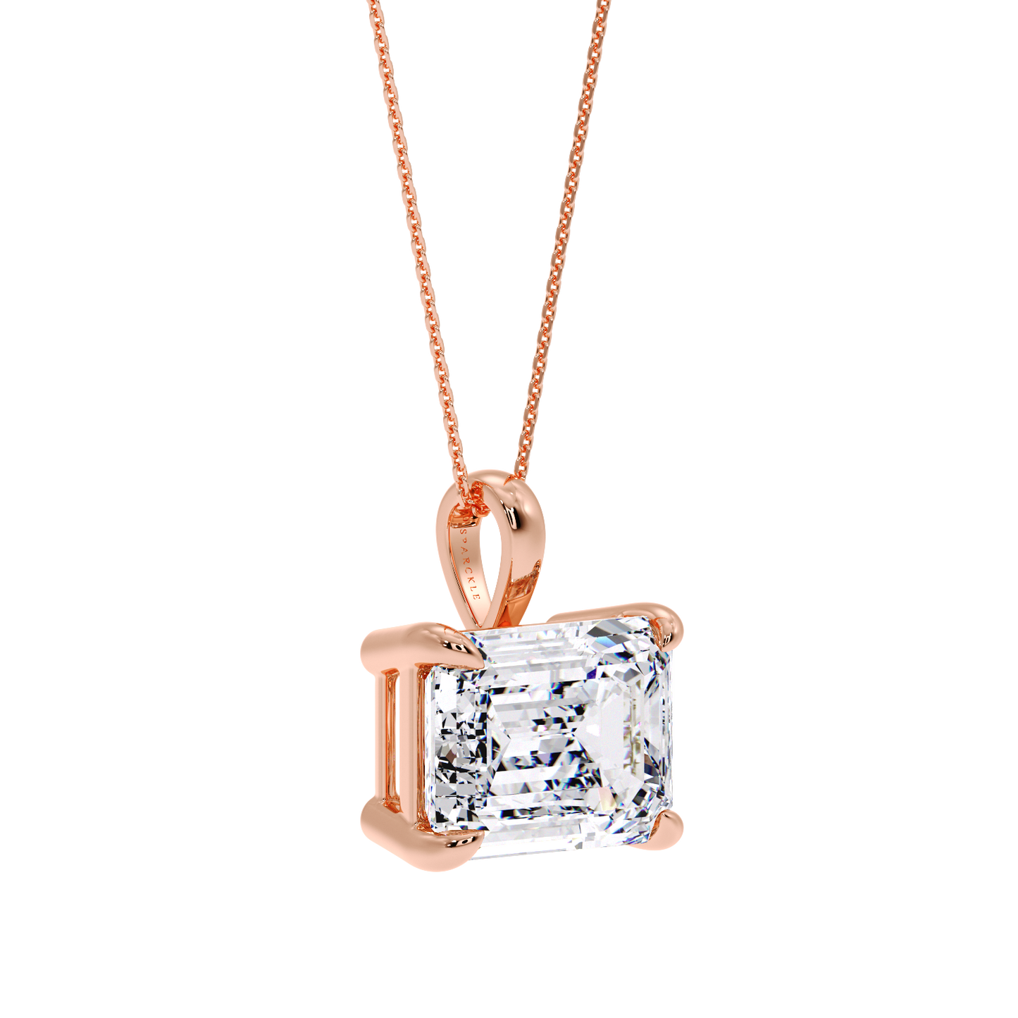 EMERALD DIAMOND PENDANT