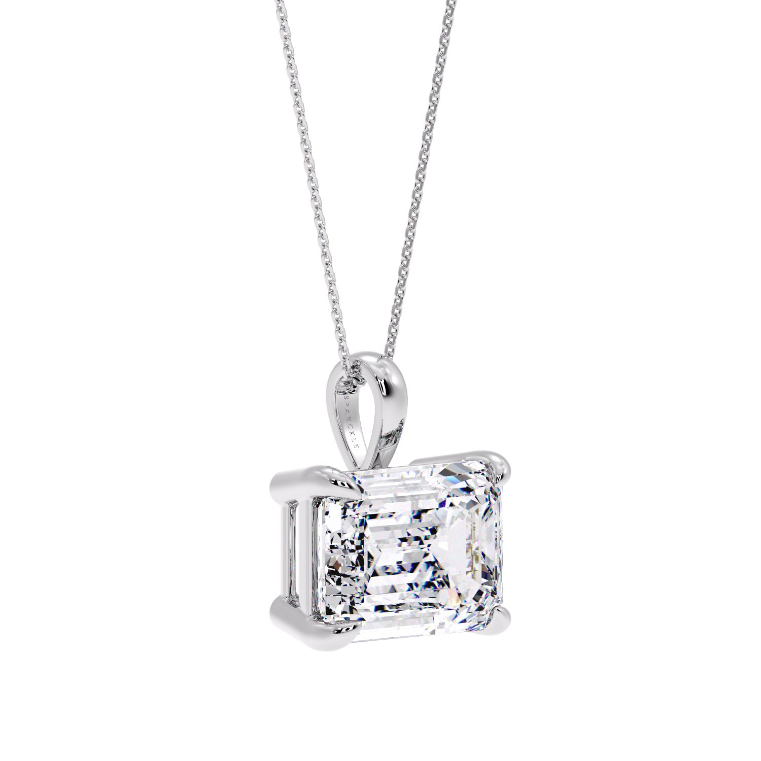 EMERALD DIAMOND PENDANT