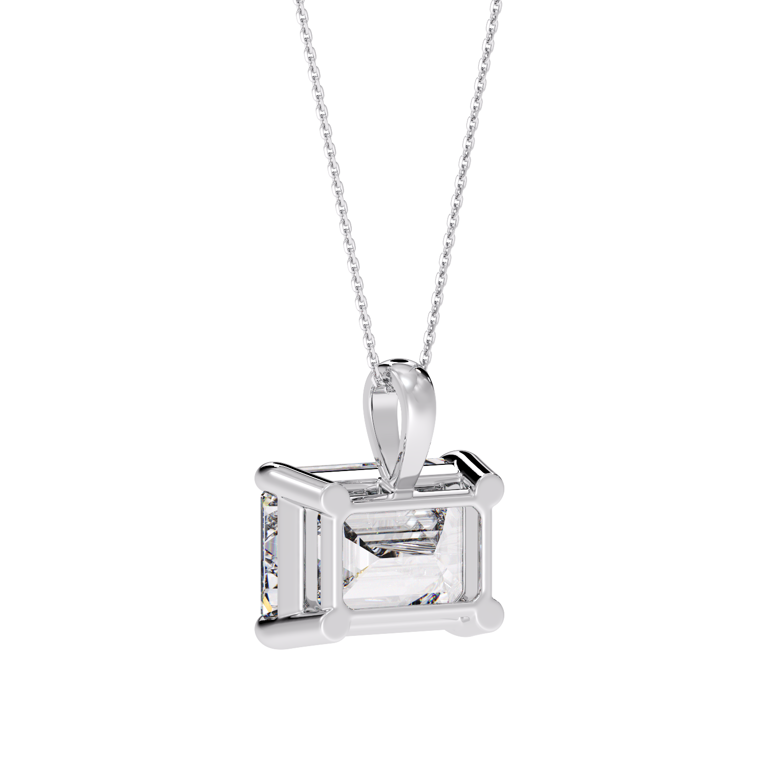 EMERALD DIAMOND PENDANT