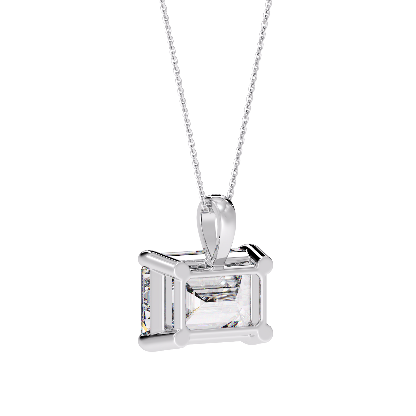 EMERALD DIAMOND PENDANT