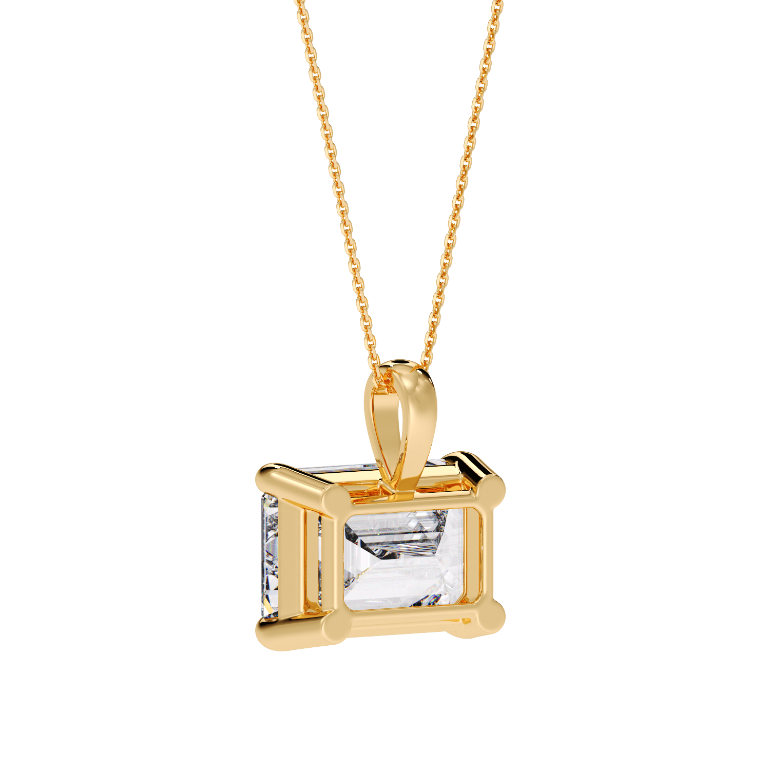 EMERALD DIAMOND PENDANT