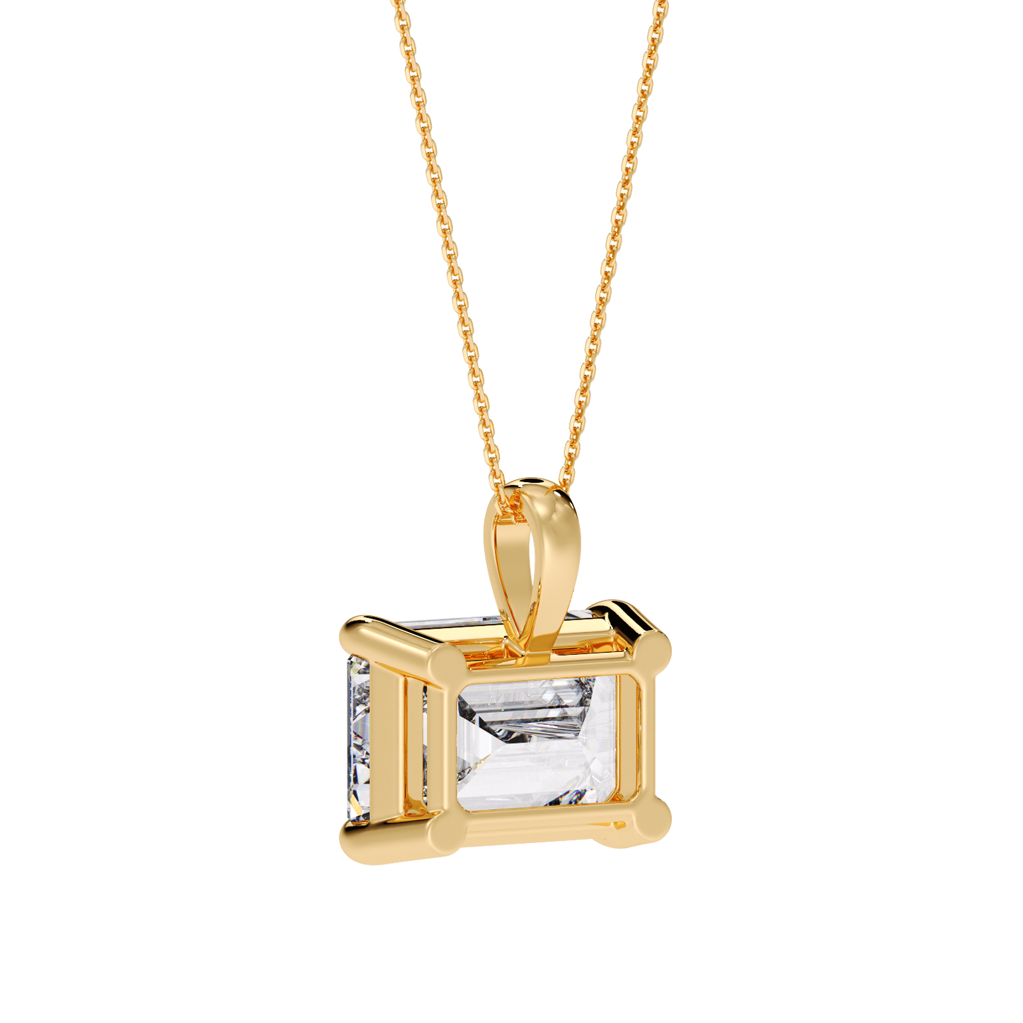 EMERALD DIAMOND PENDANT