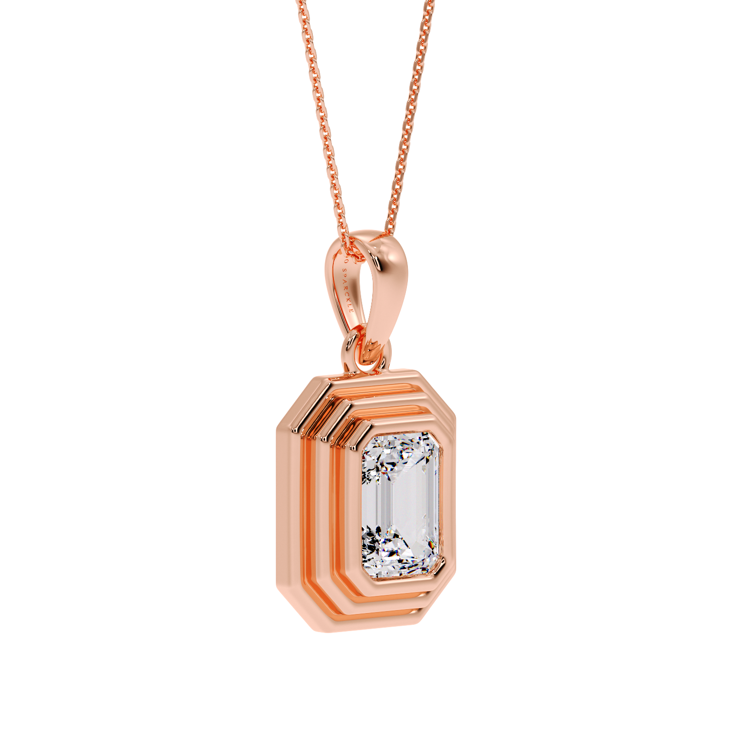 EMERALD STEP PENDANT
