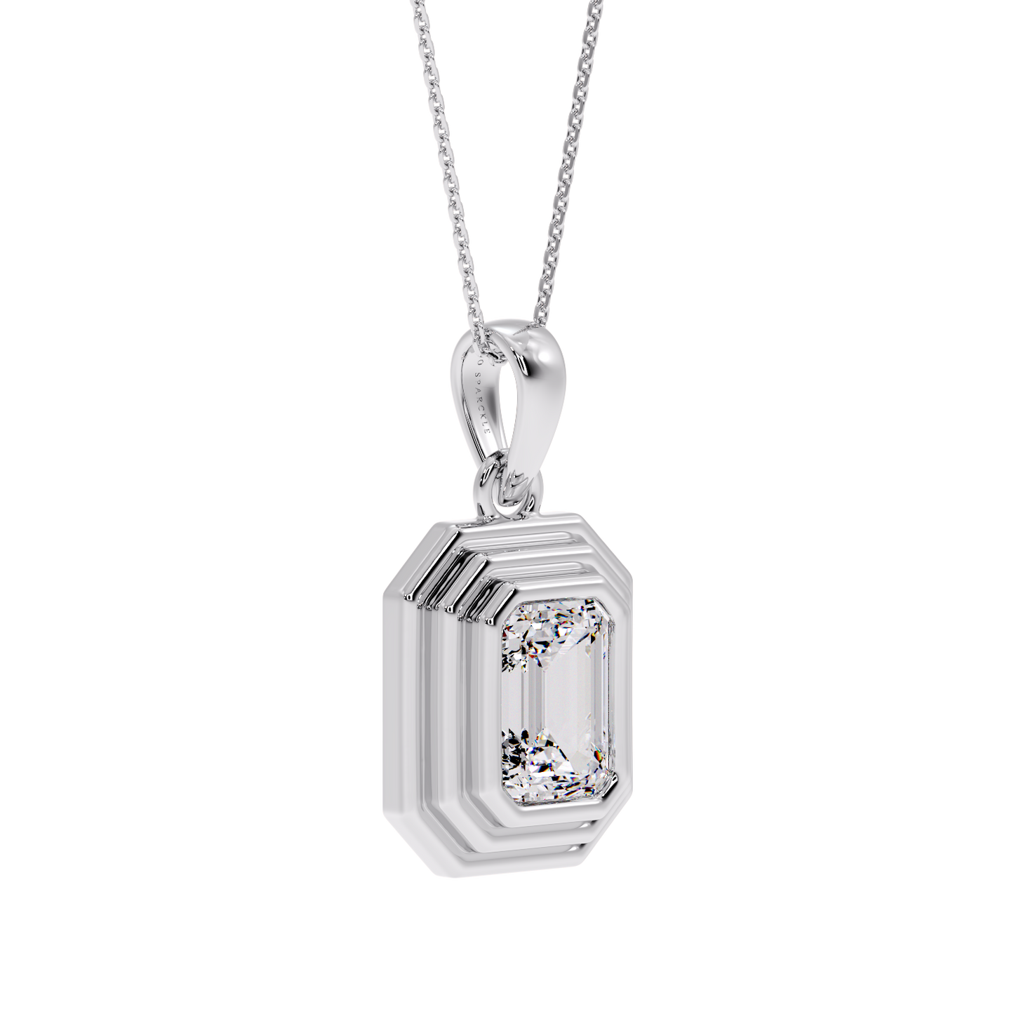 EMERALD STEP PENDANT