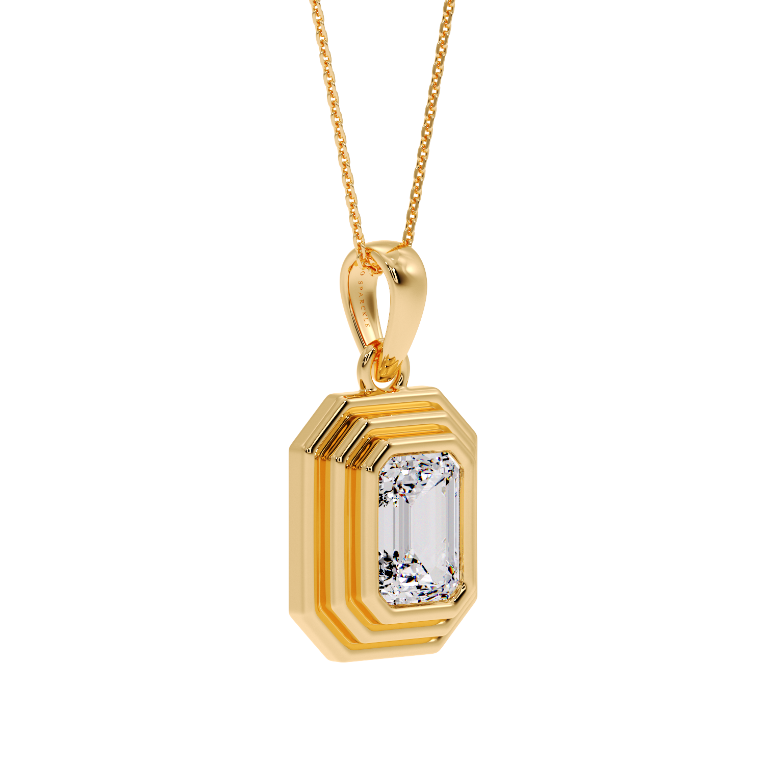 EMERALD STEP PENDANT