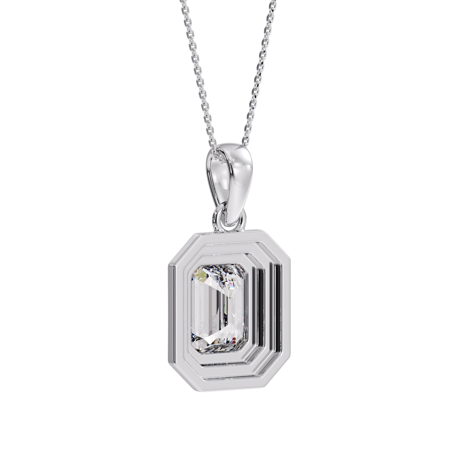 EMERALD STEP PENDANT