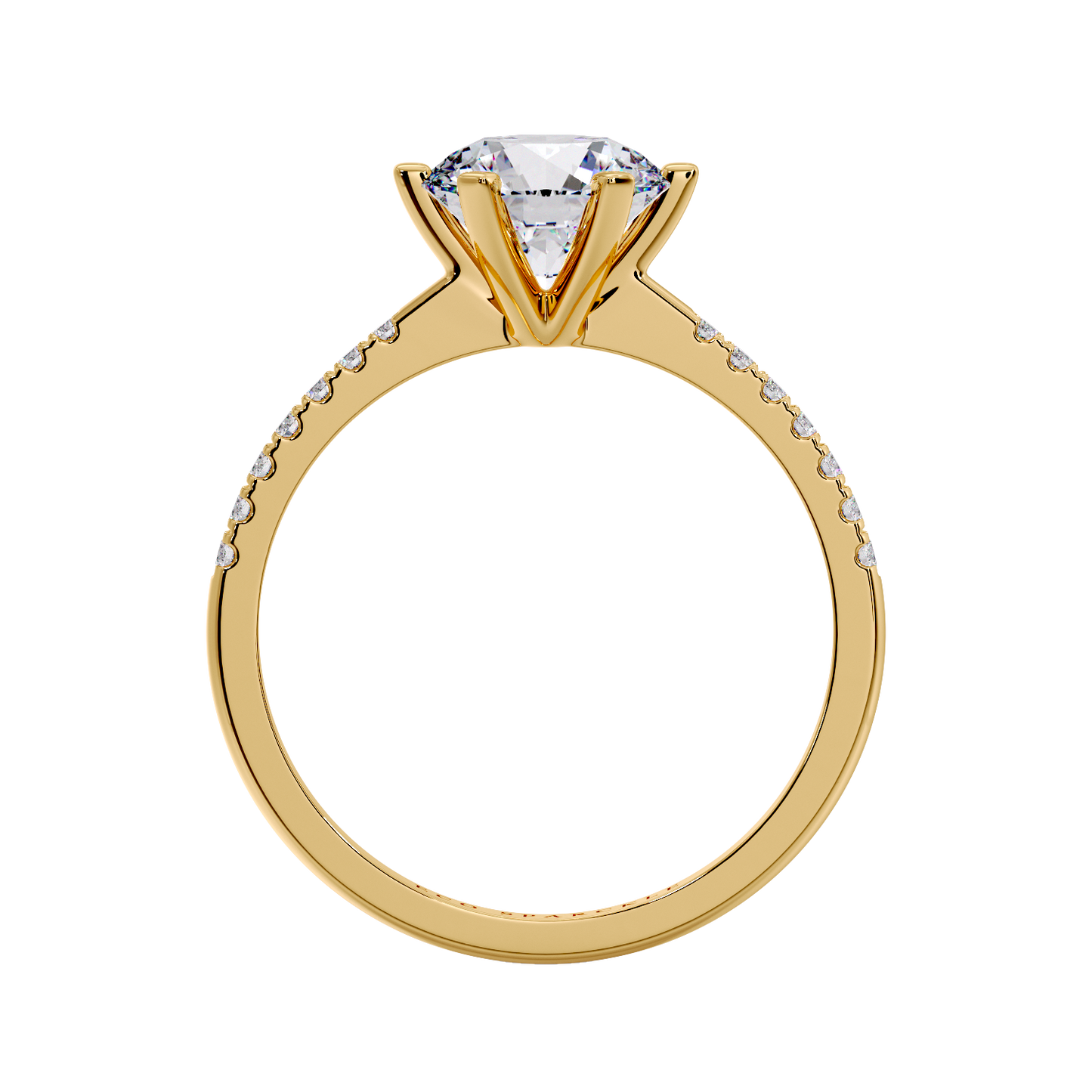 ROUND DIAMOND RING 6 PRONG