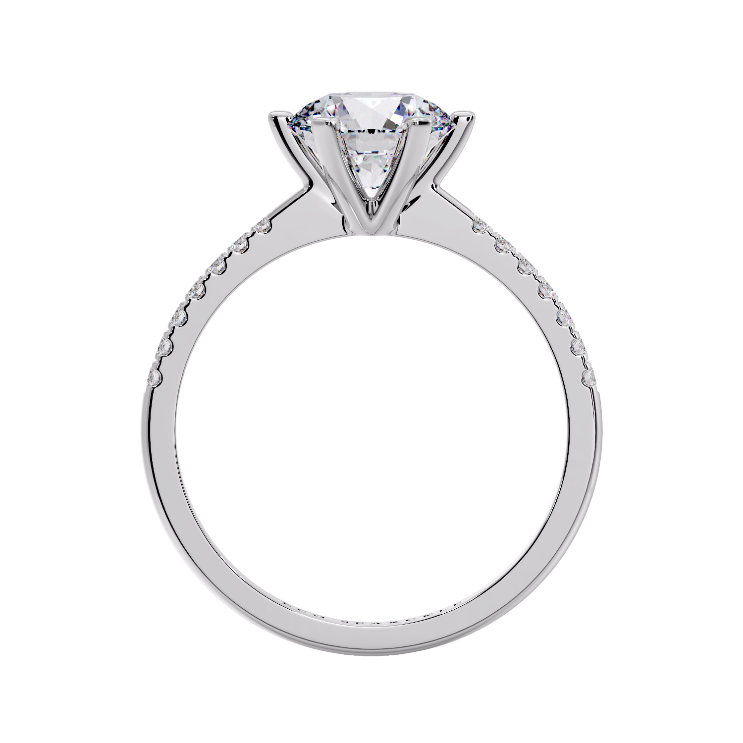 ROUND DIAMOND RING 6 PRONG