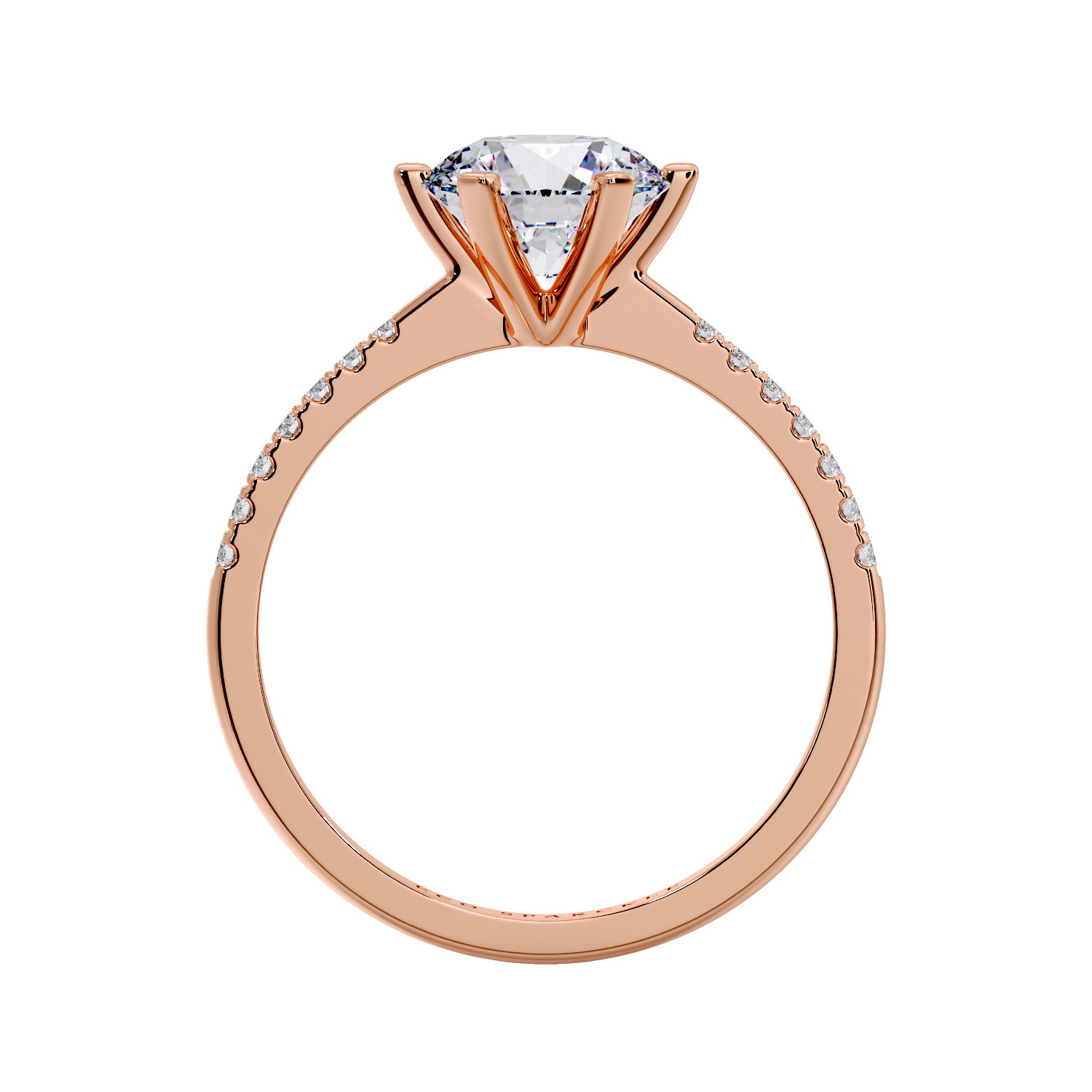 ROUND DIAMOND RING 6 PRONG