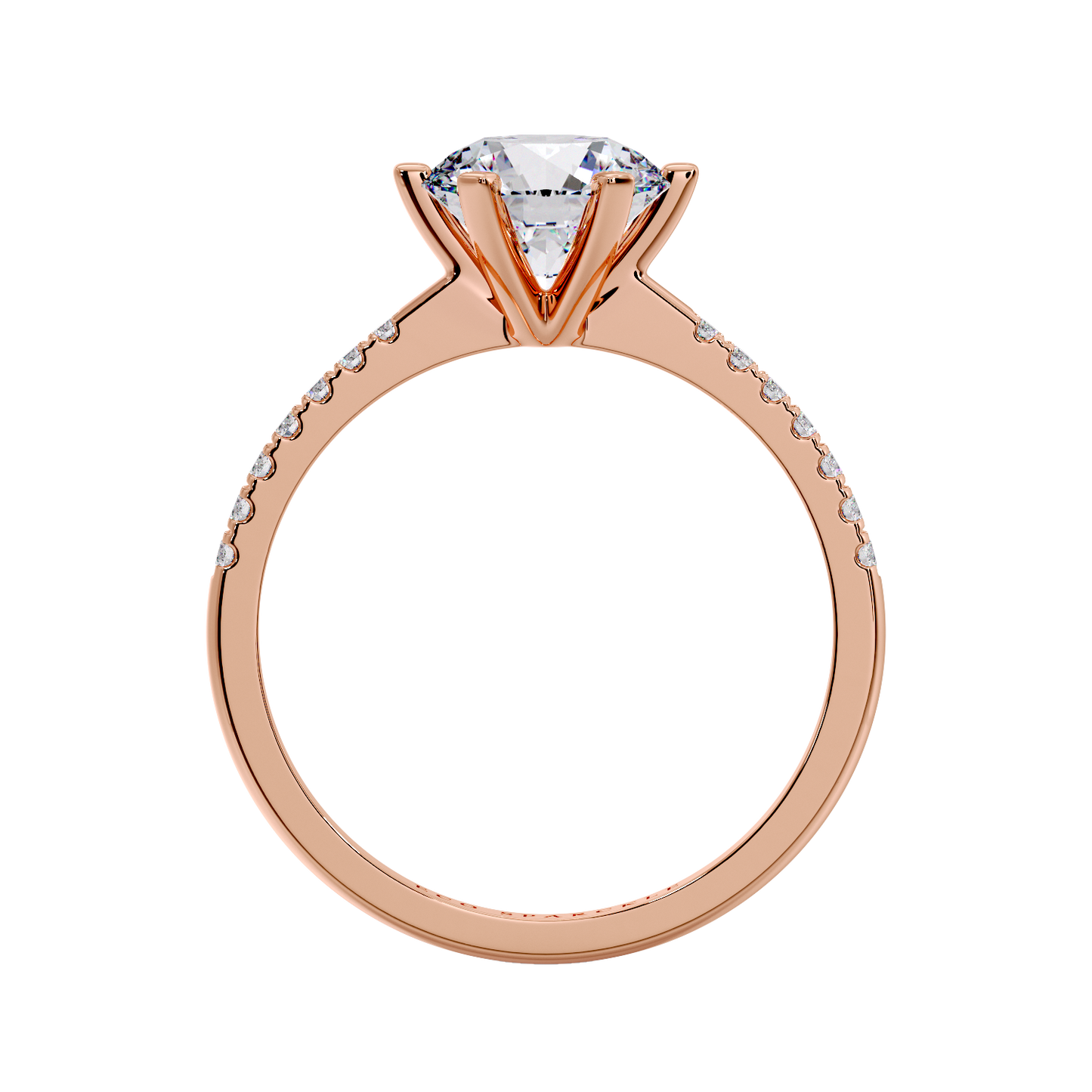 ROUND DIAMOND RING 6 PRONG