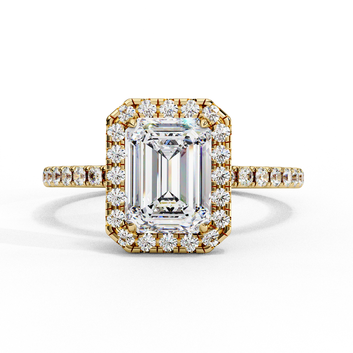 Eternal Emerald Halo Ring