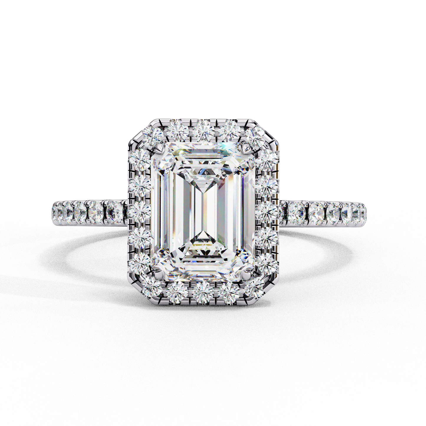 Eternal Emerald Halo Ring