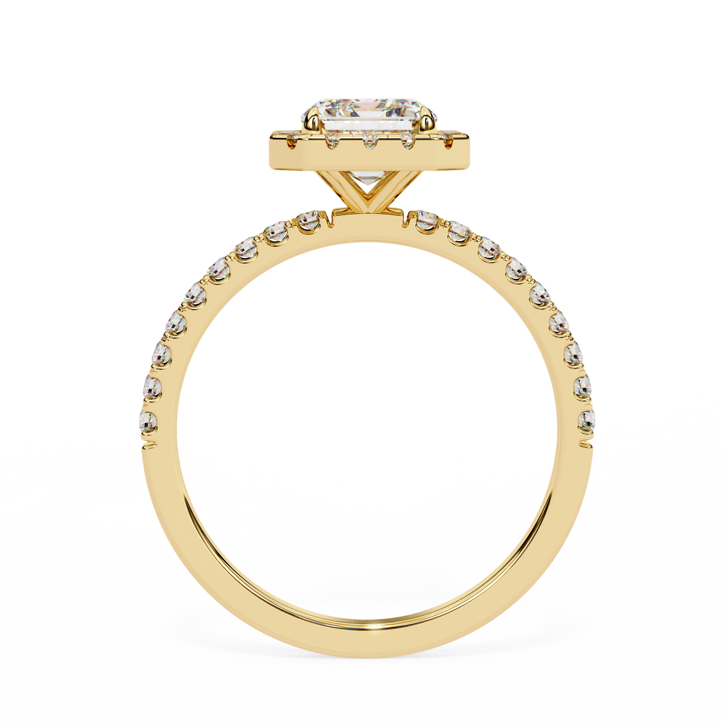 Eternal Emerald Halo Ring
