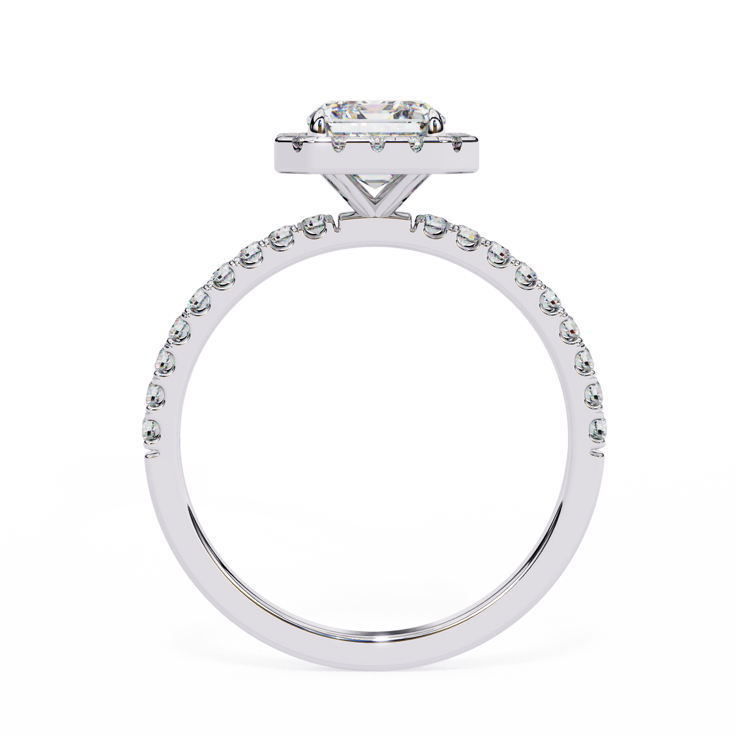 Eternal Emerald Halo Ring