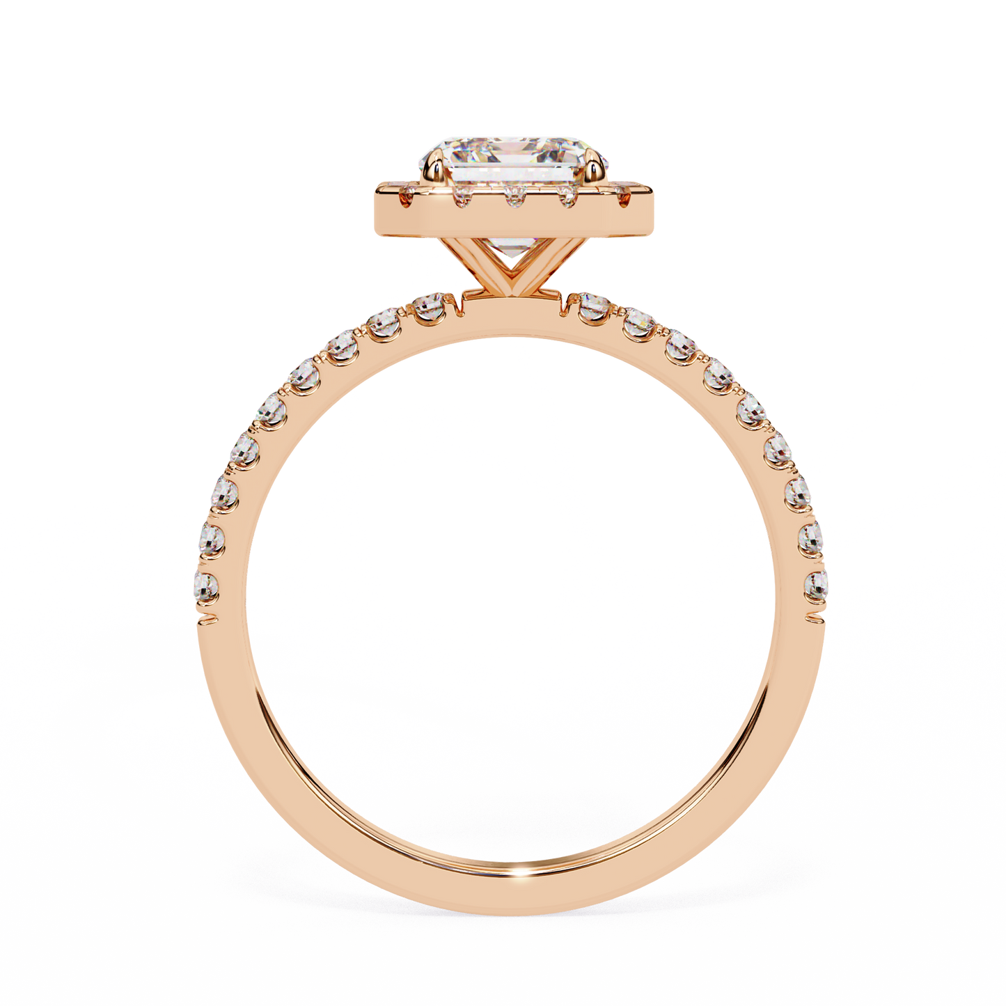 Eternal Emerald Halo Ring