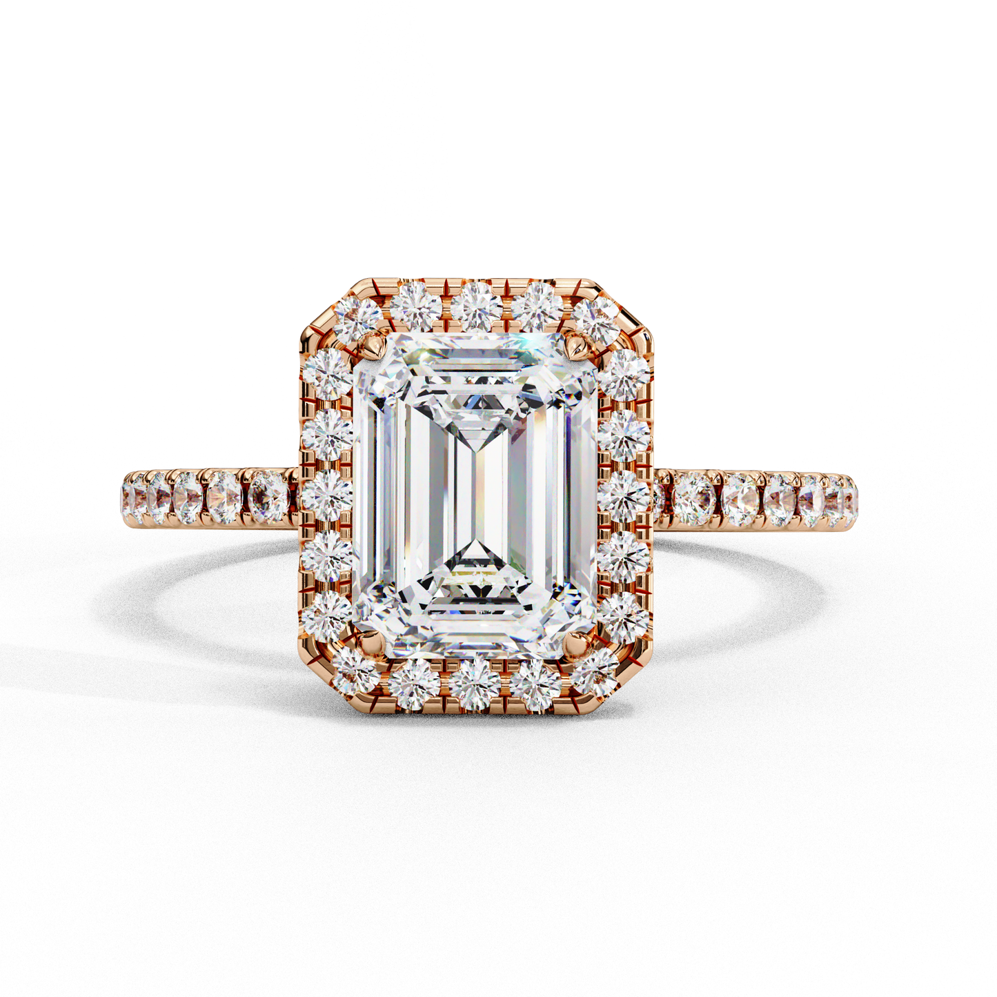 Eternal Emerald Halo Ring