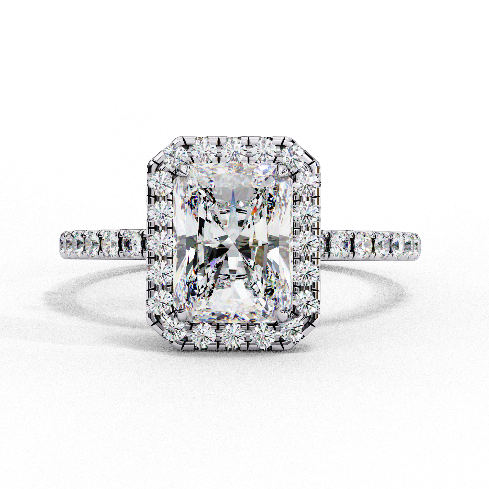 Rediant Halo Lab Grown Diamond Span Ring