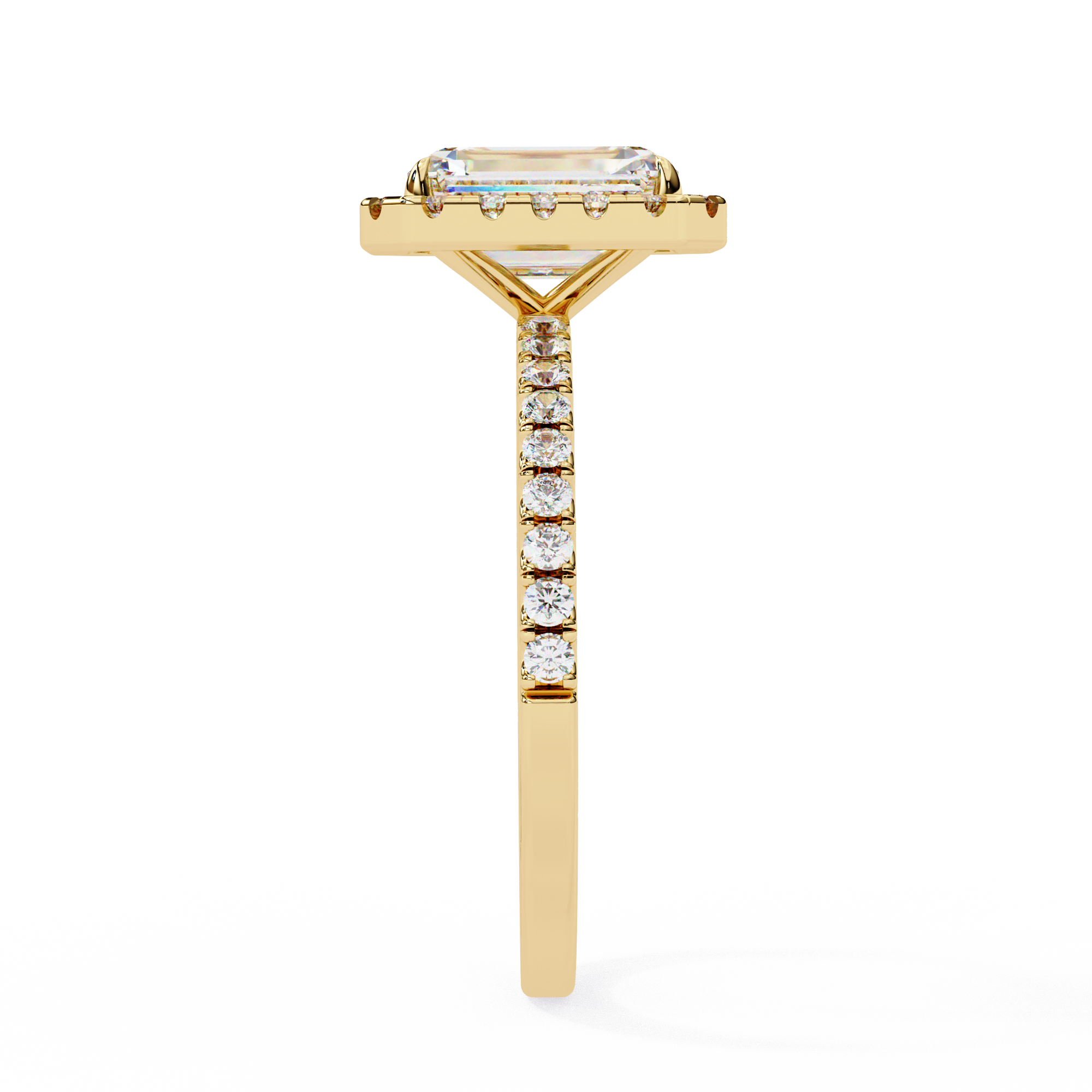 Rediant Halo Lab Grown Diamond Span Ring