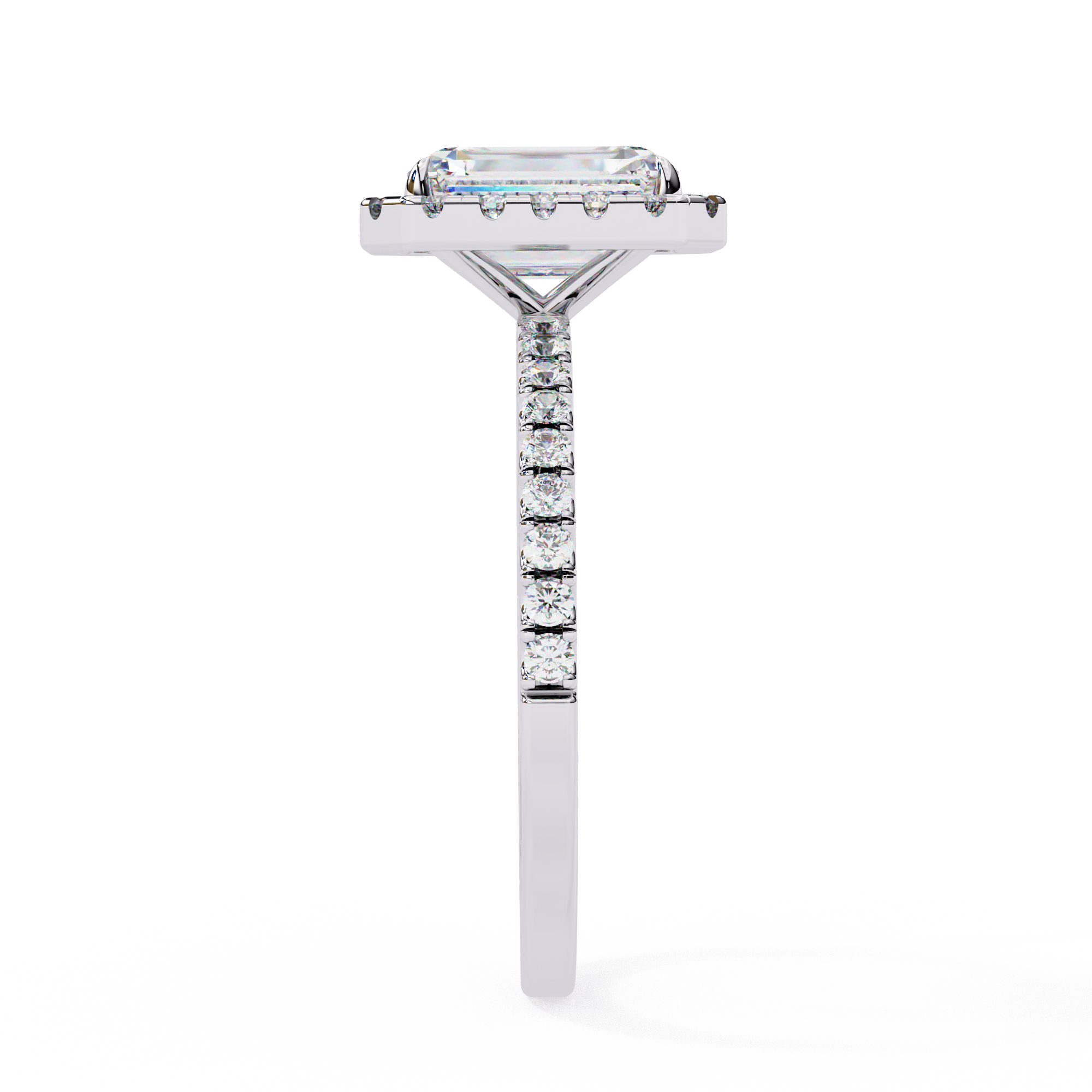 Rediant Halo Lab Grown Diamond Span Ring