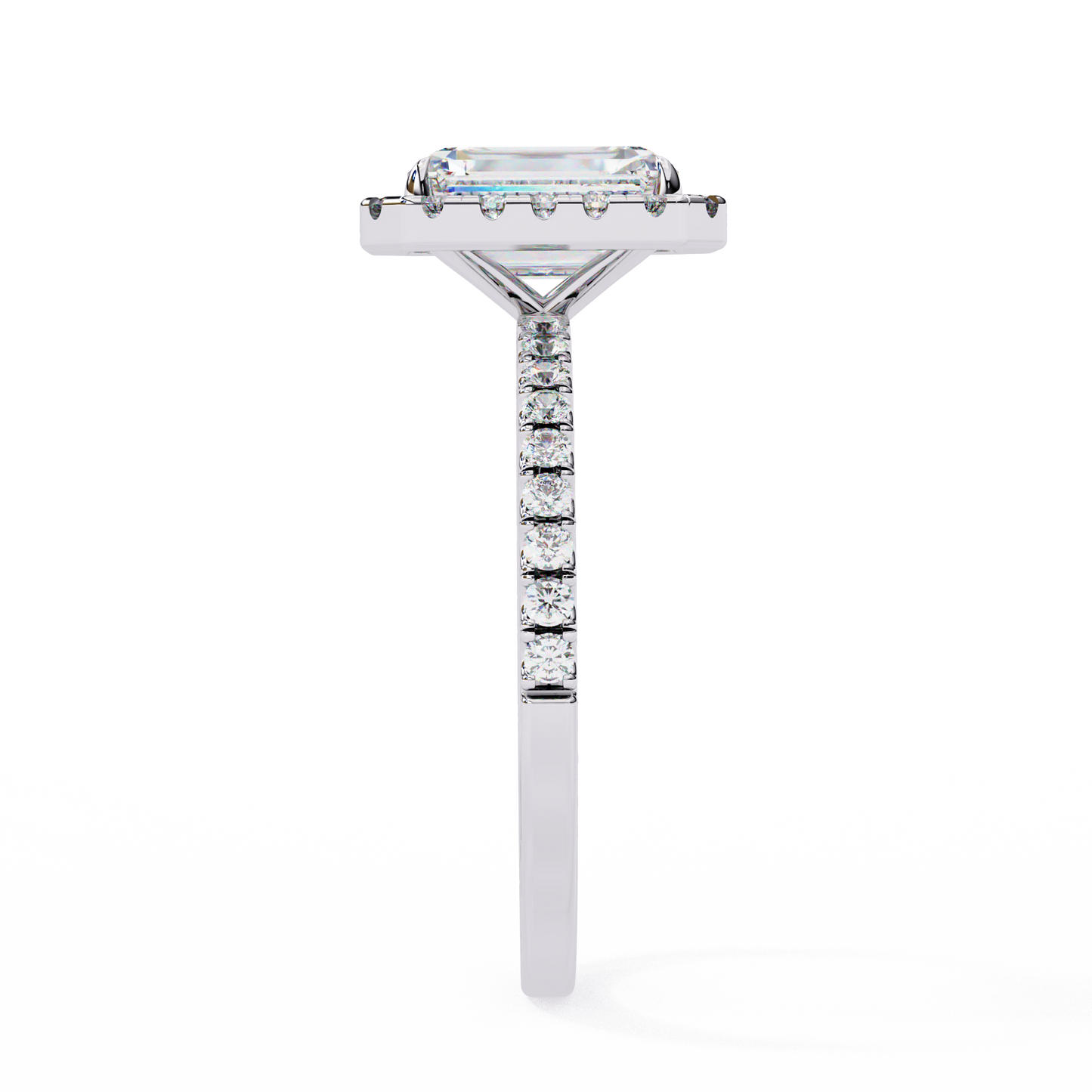 Rediant Halo Lab Grown Diamond Span Ring
