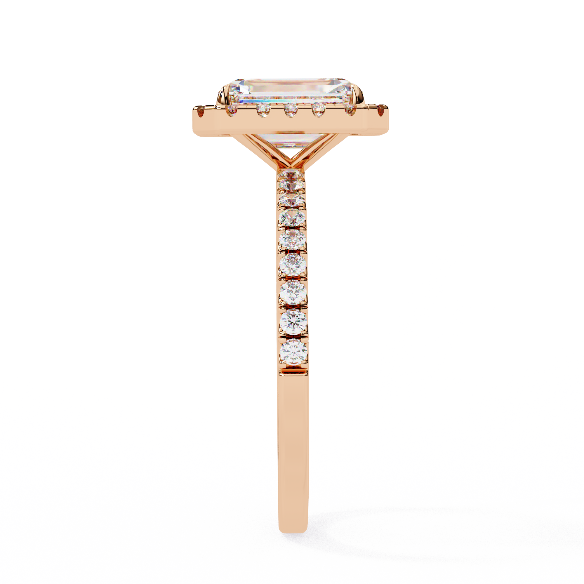 Rediant Halo Lab Grown Diamond Span Ring