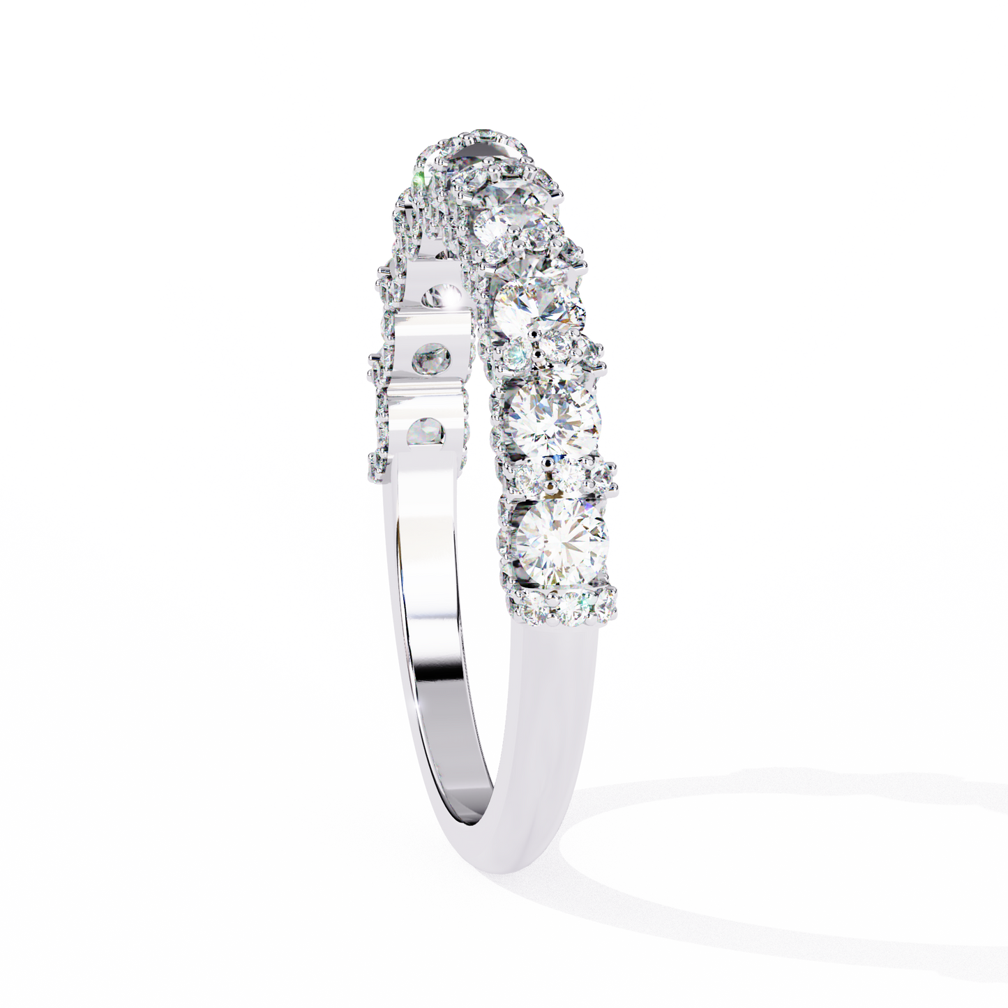 Half Lab Grown Diamond Eternity Ring