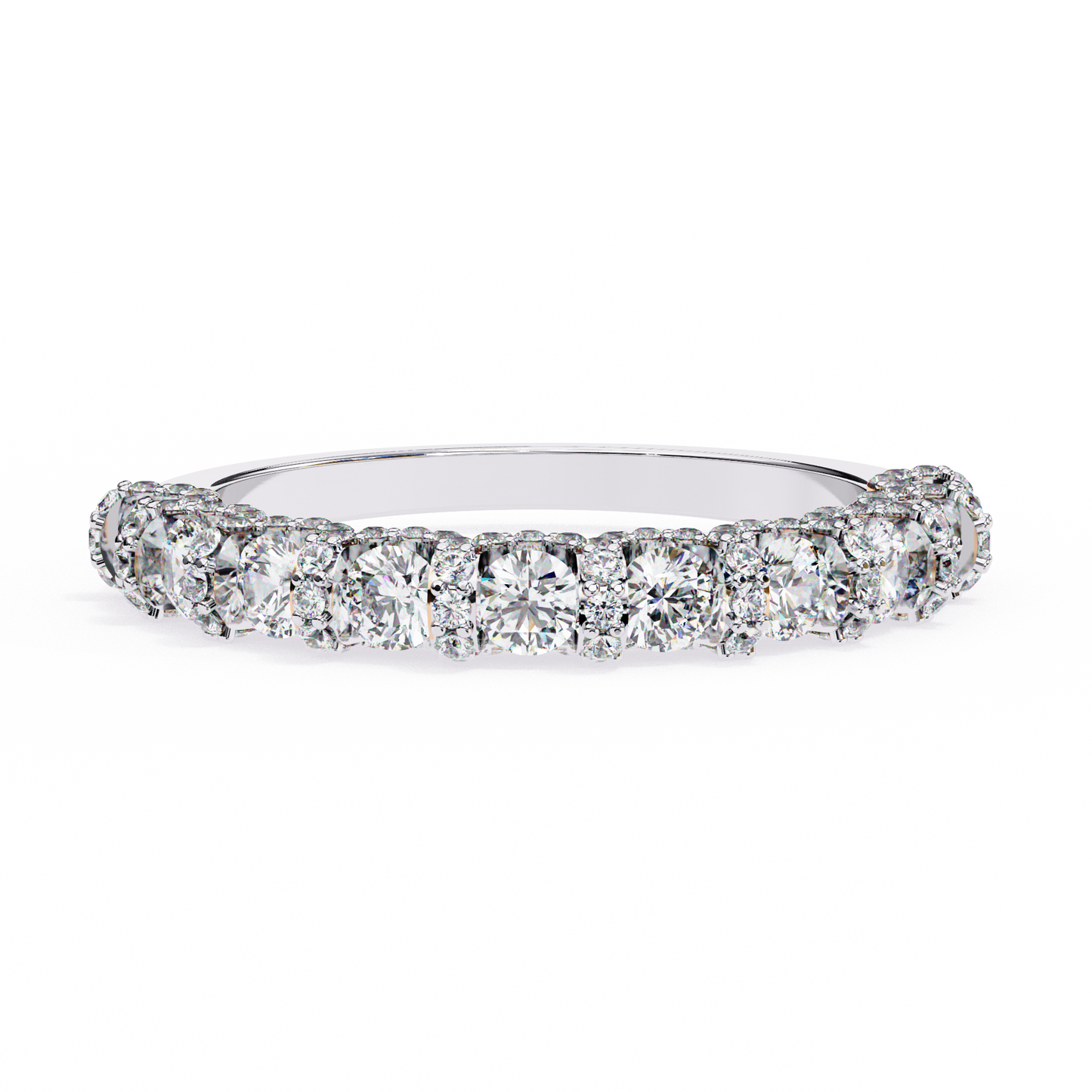 Half Lab Grown Diamond Eternity Ring