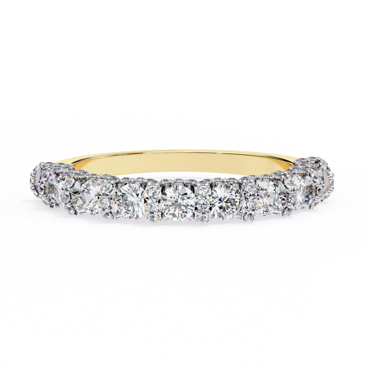 Half Lab Grown Diamond Eternity Ring