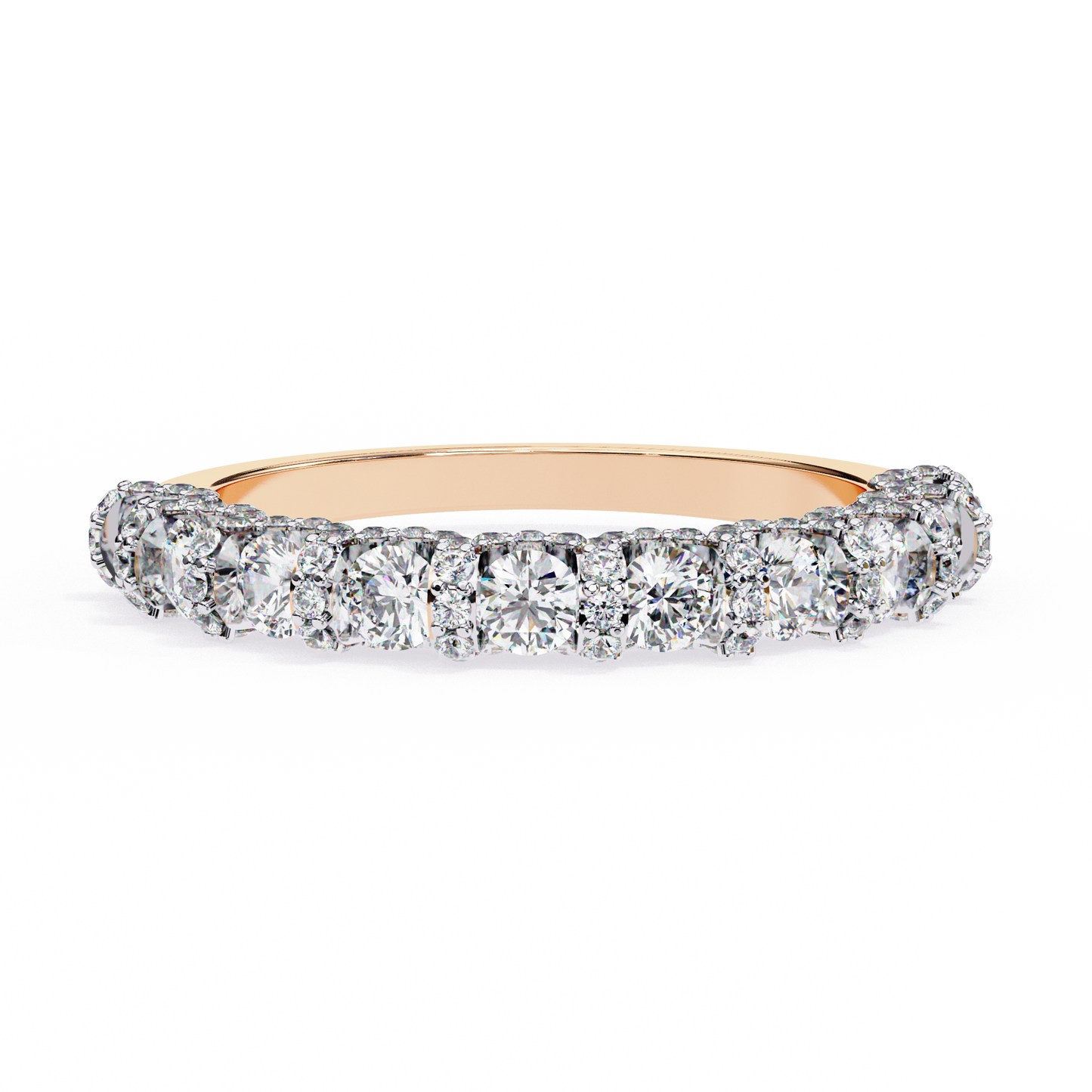 Half Lab Grown Diamond Eternity Ring