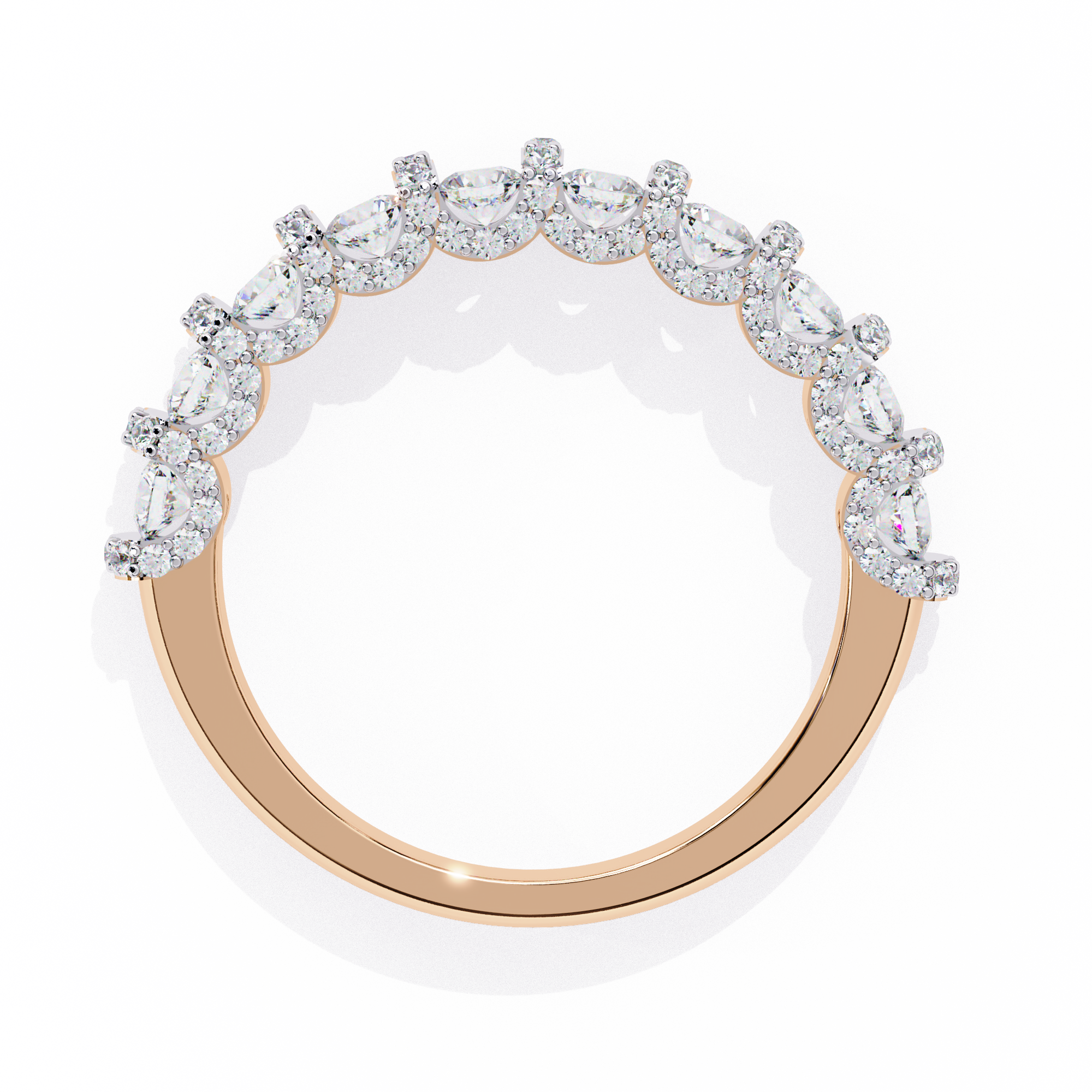 Half Lab Grown Diamond Eternity Ring