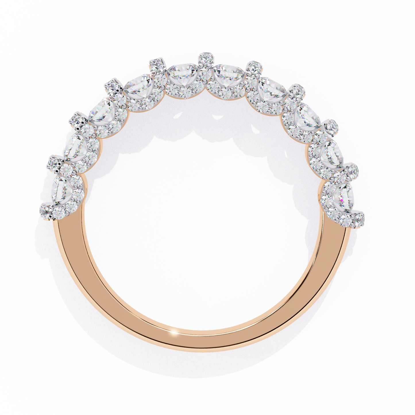 Half Lab Grown Diamond Eternity Ring