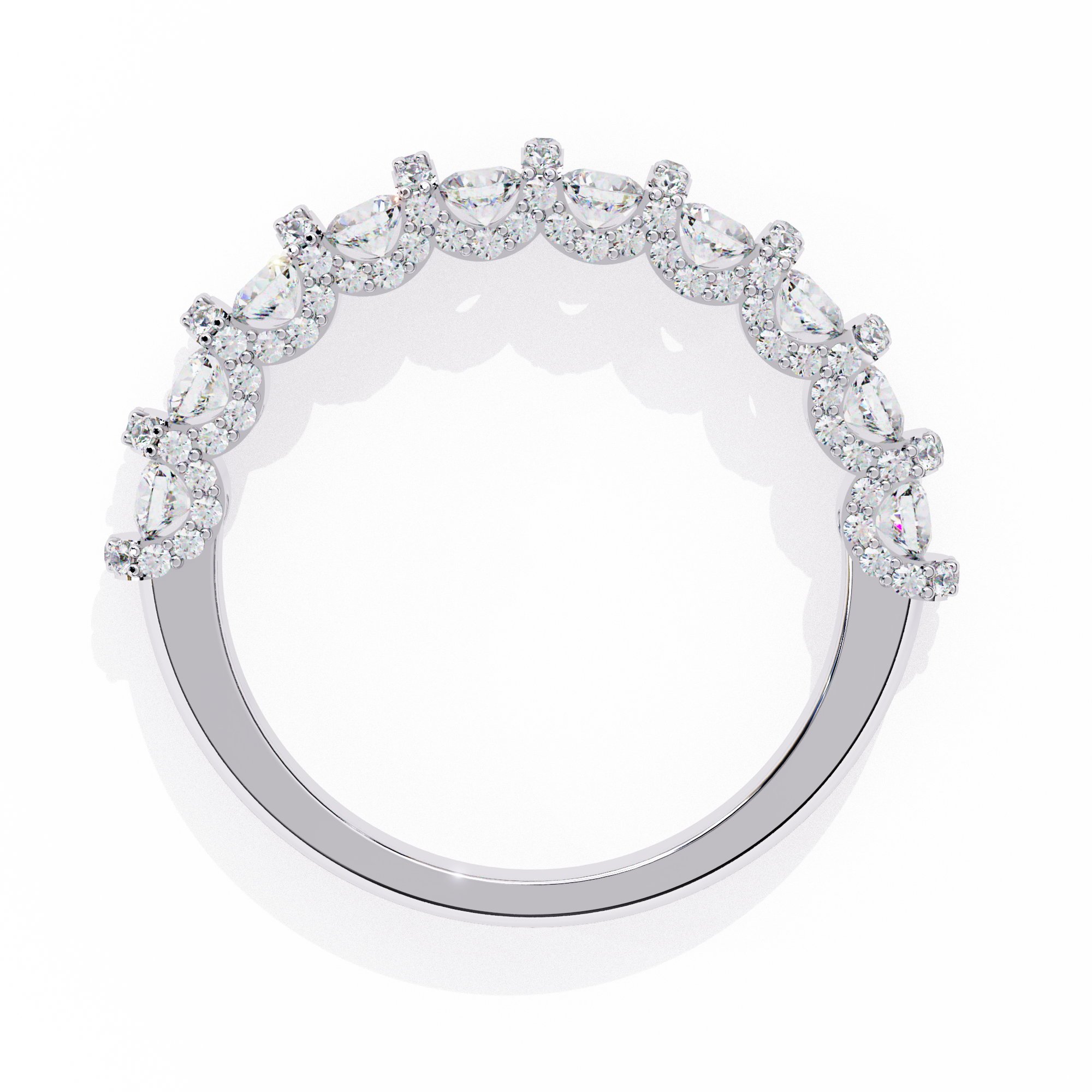 Half Lab Grown Diamond Eternity Ring