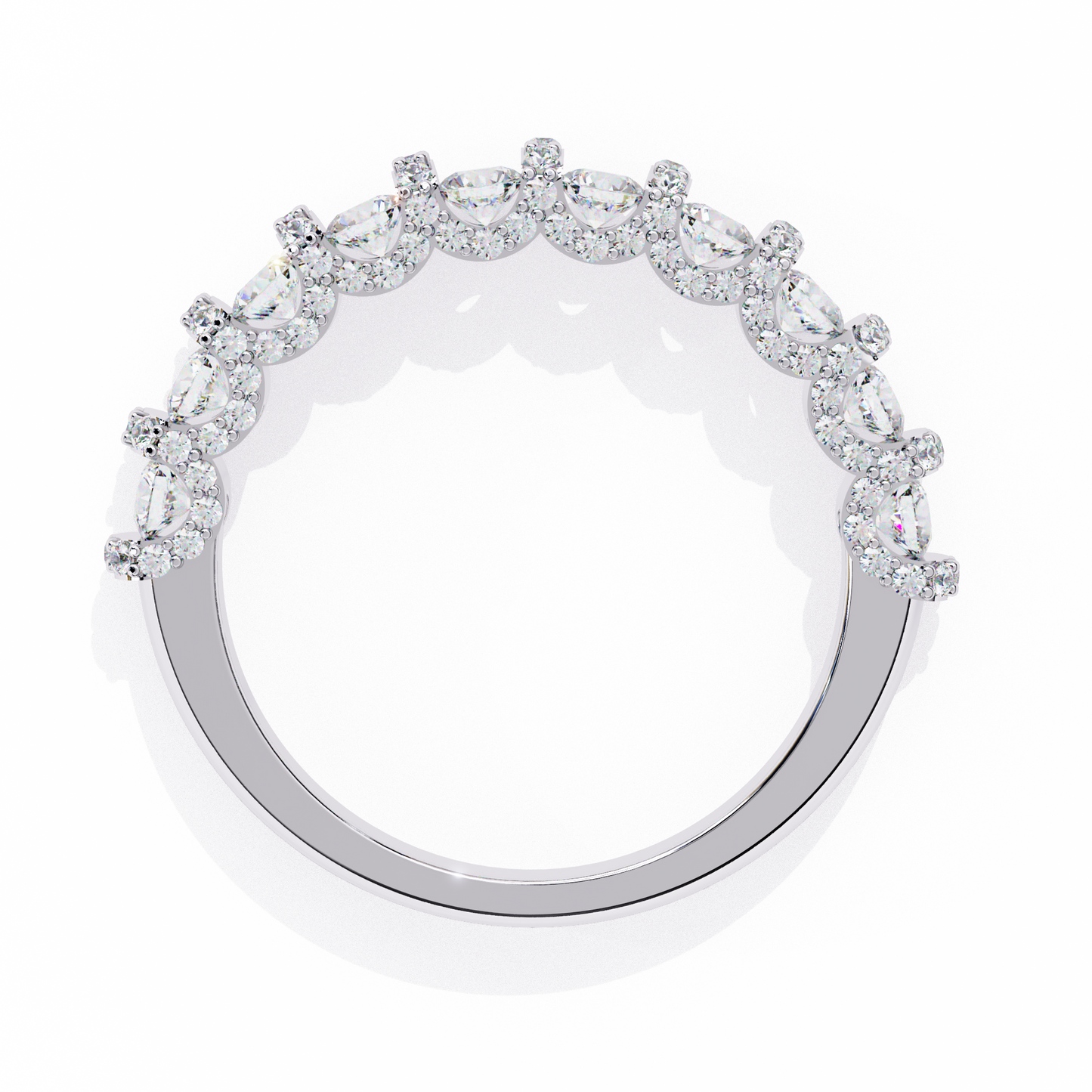 Half Lab Grown Diamond Eternity Ring