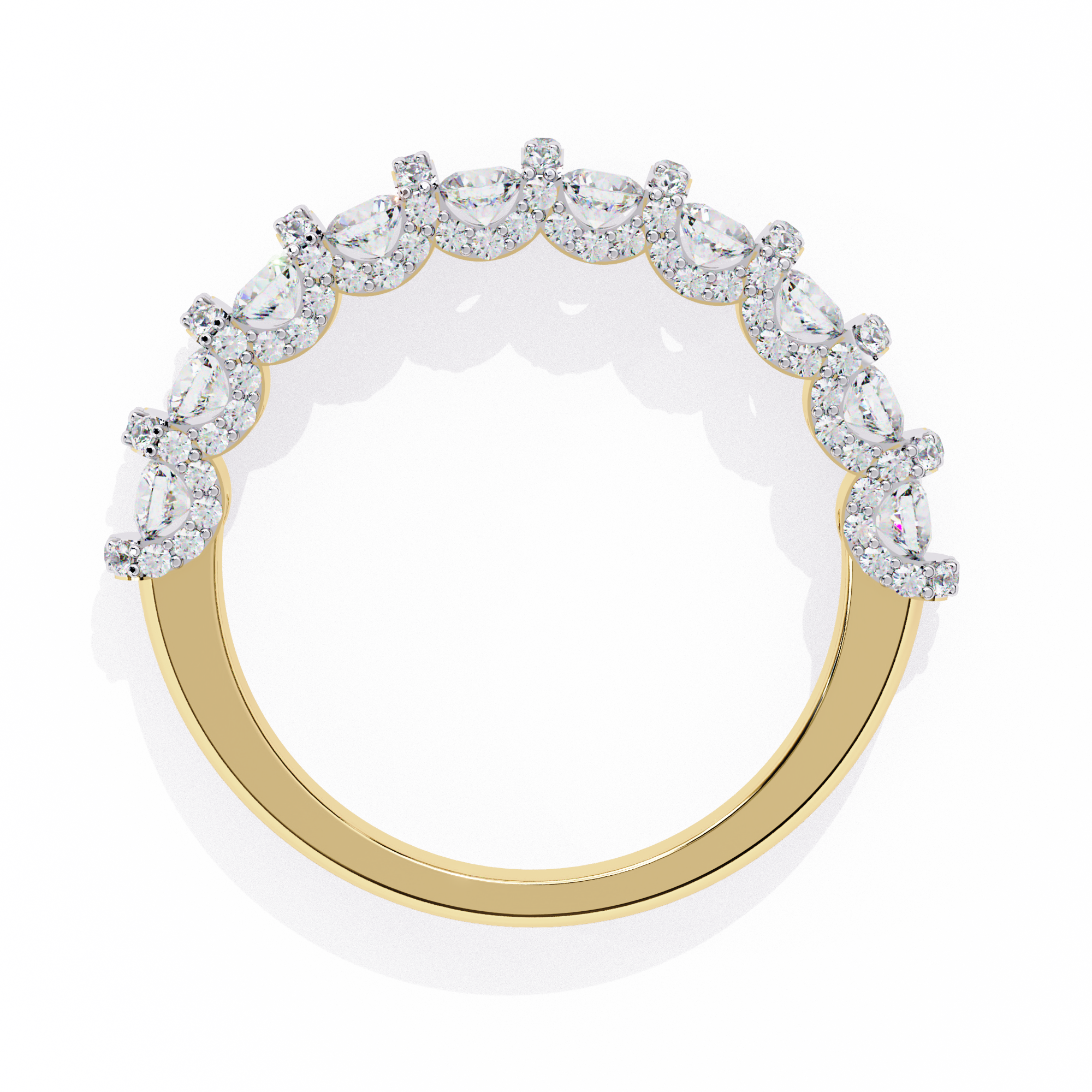 Half Lab Grown Diamond Eternity Ring
