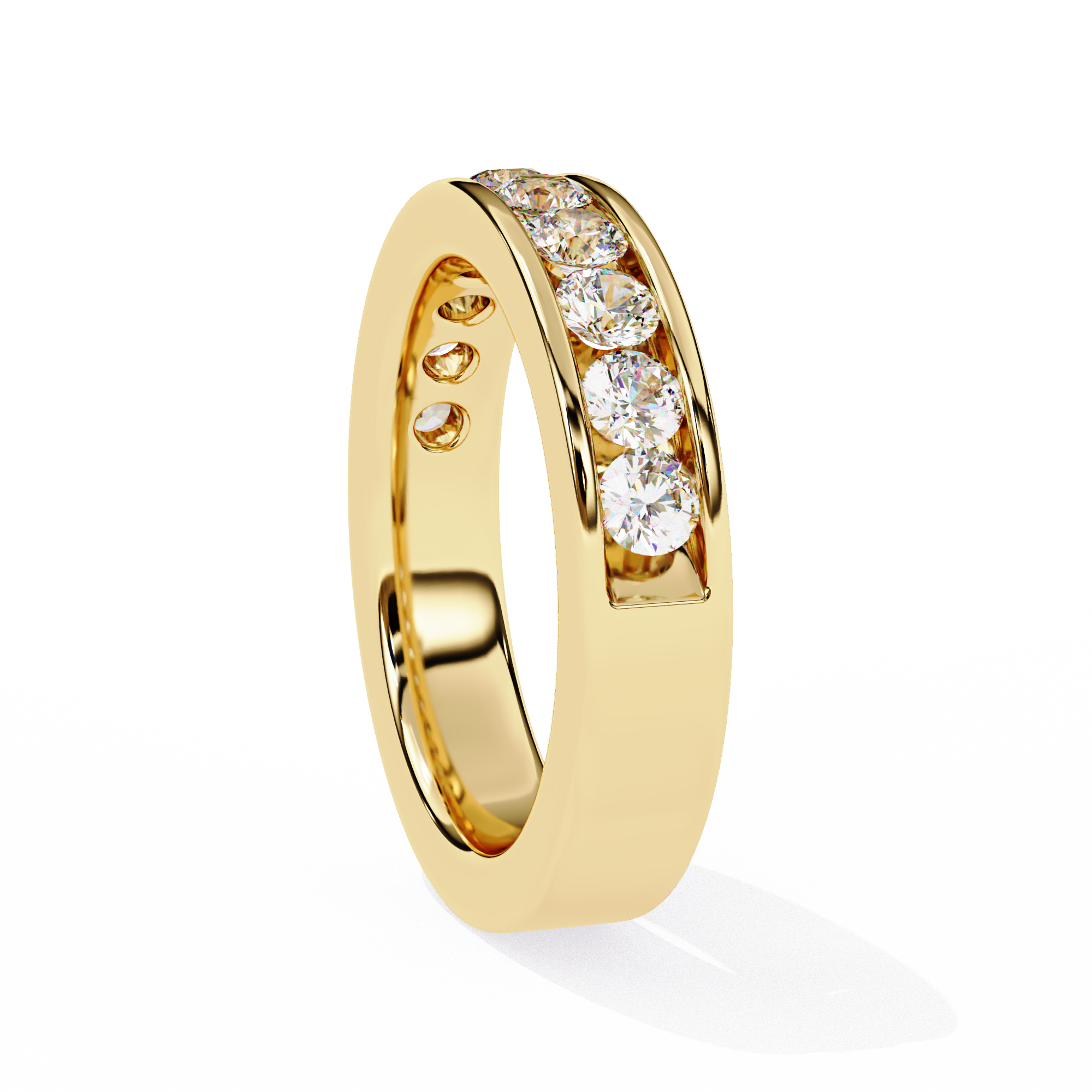 Heartline Round Diamond Ring