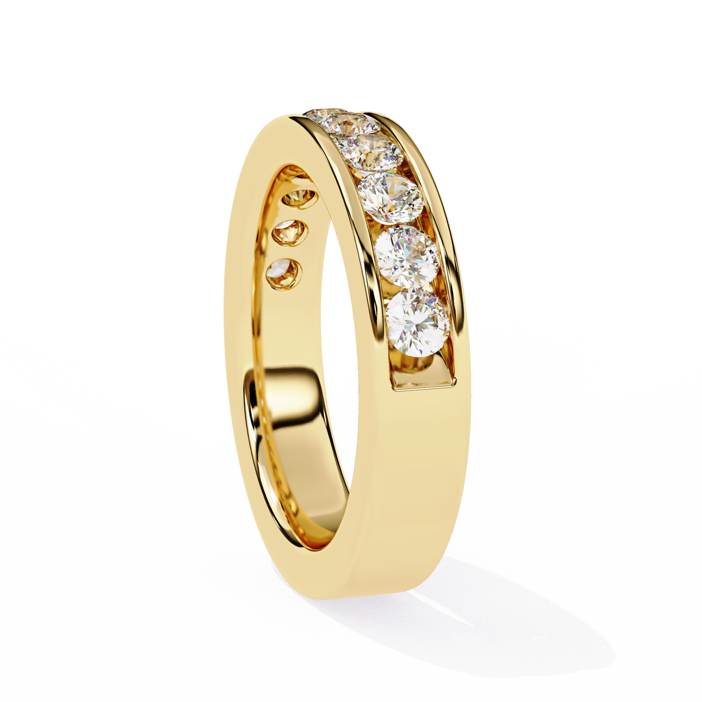 Heartline Round Diamond Ring