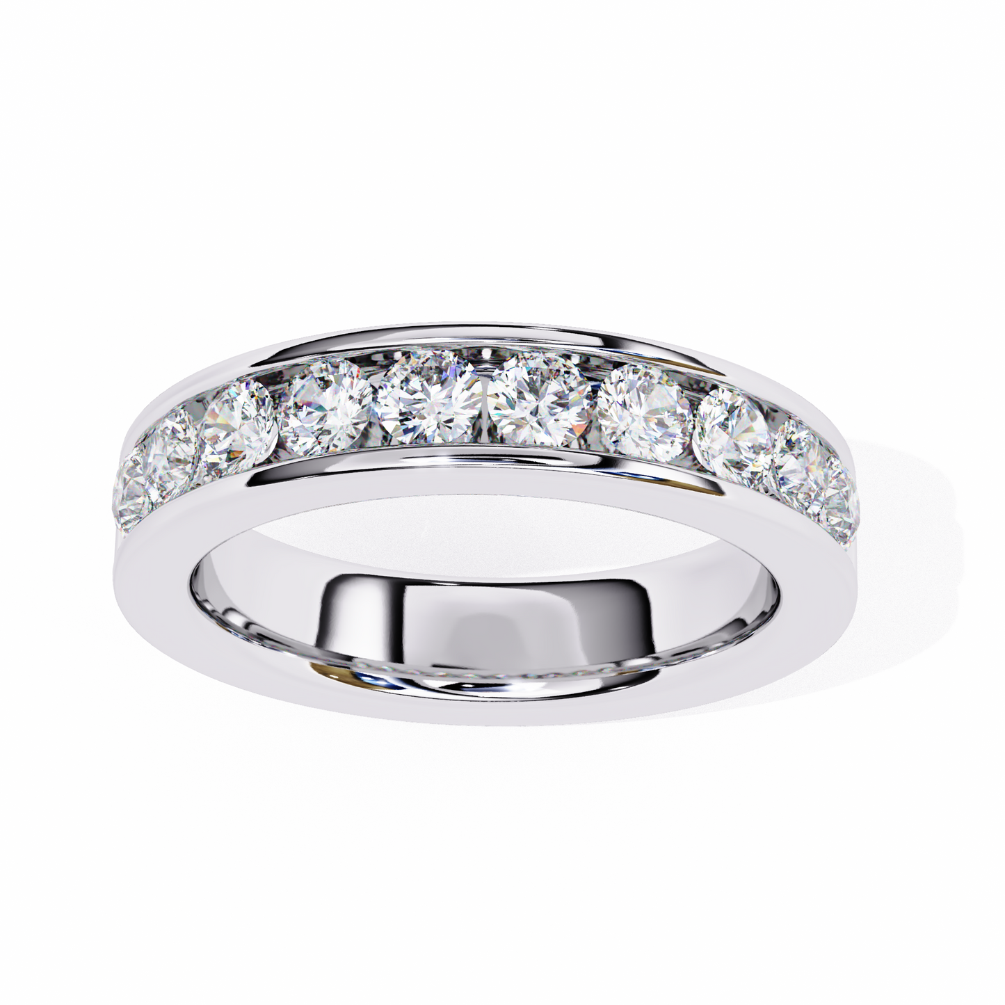 Heartline Round Diamond Ring