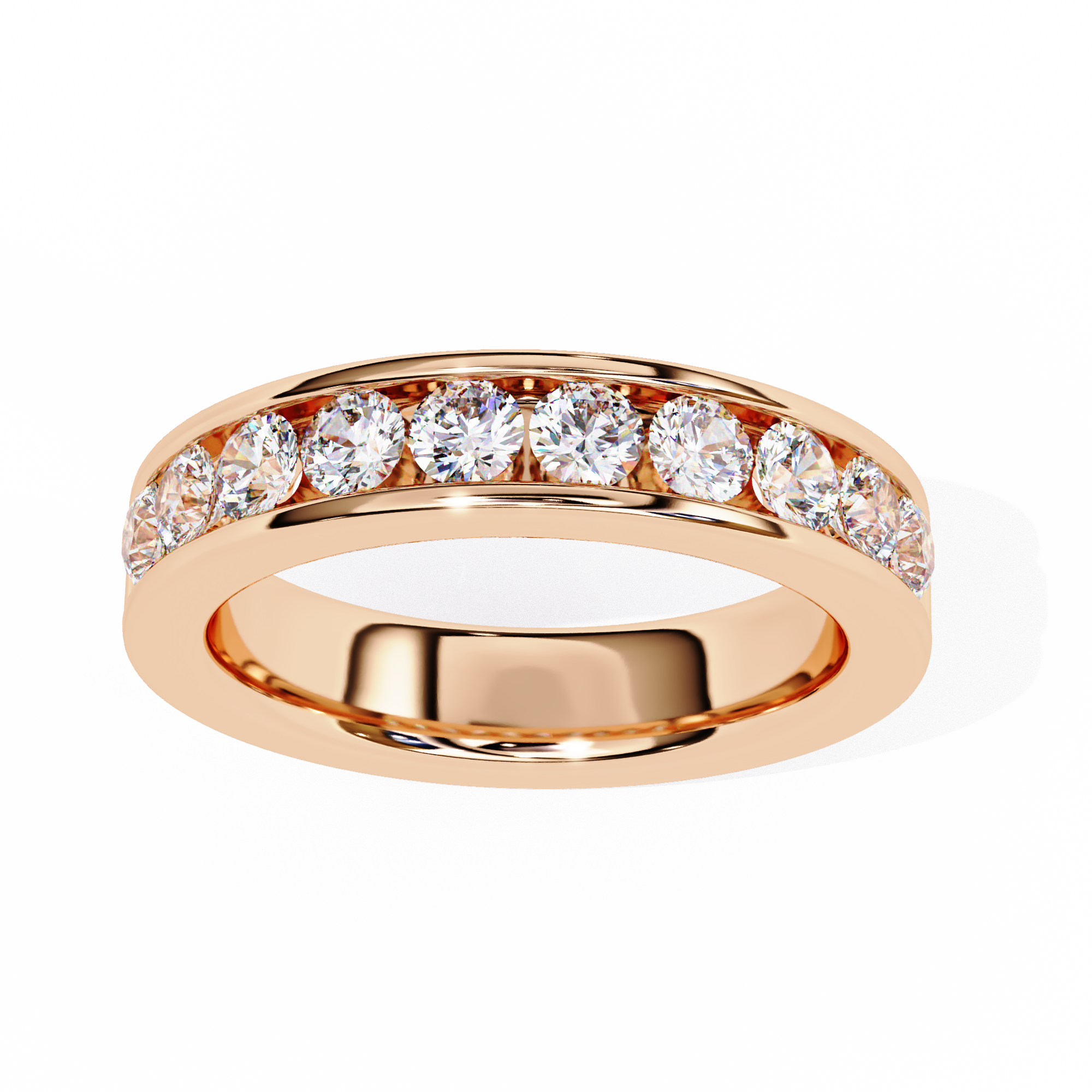 Heartline Round Diamond Ring