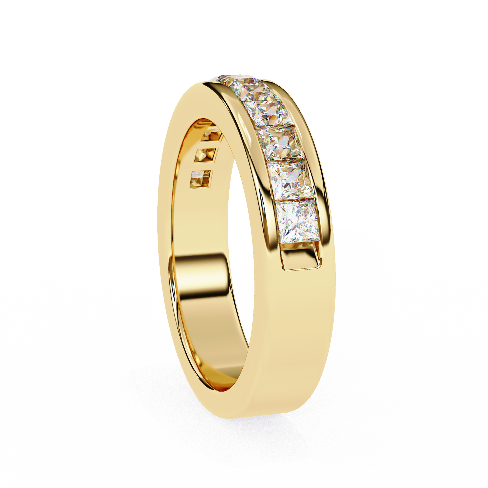 Classic Princess Diamond Pave Band