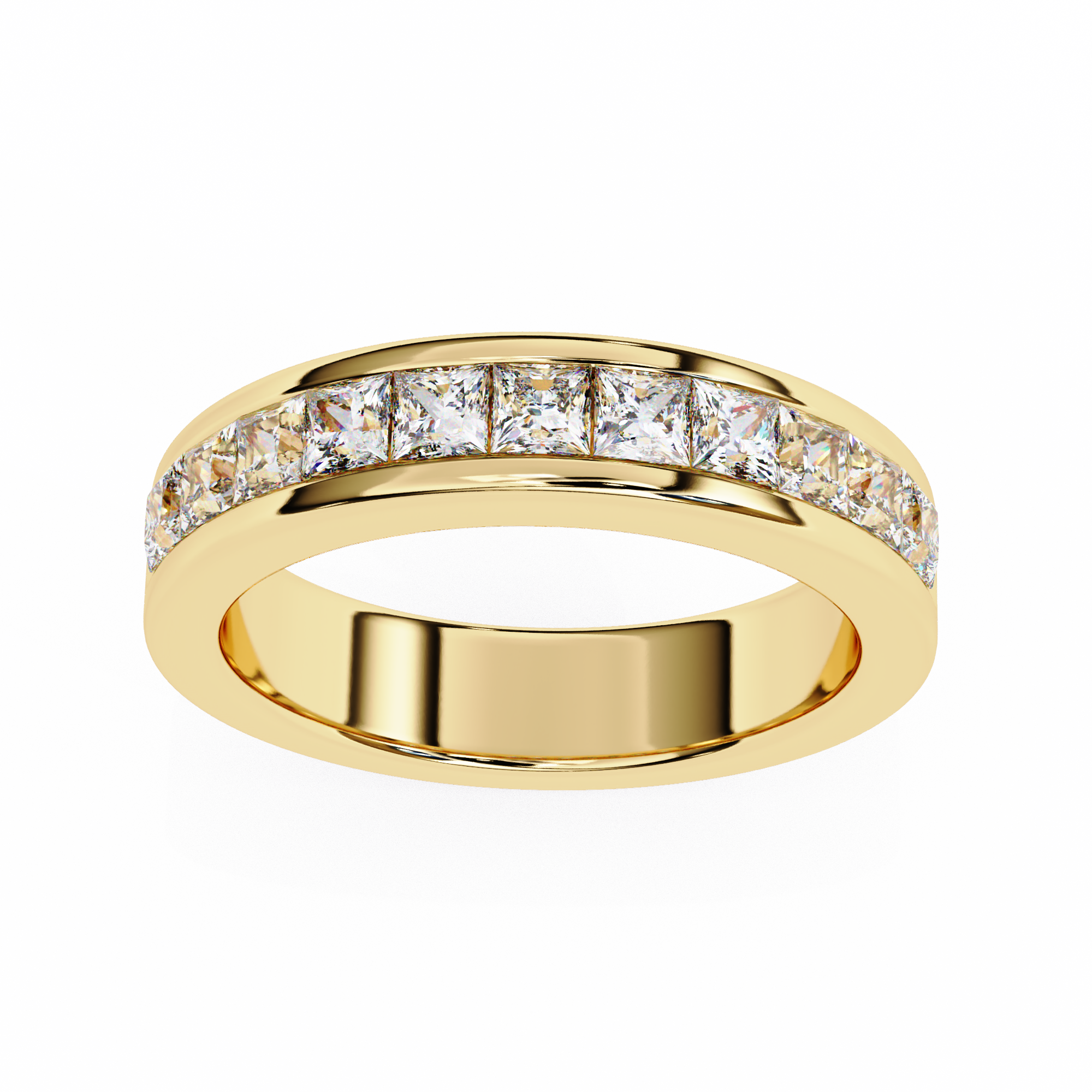 Classic Princess Diamond Pave Band