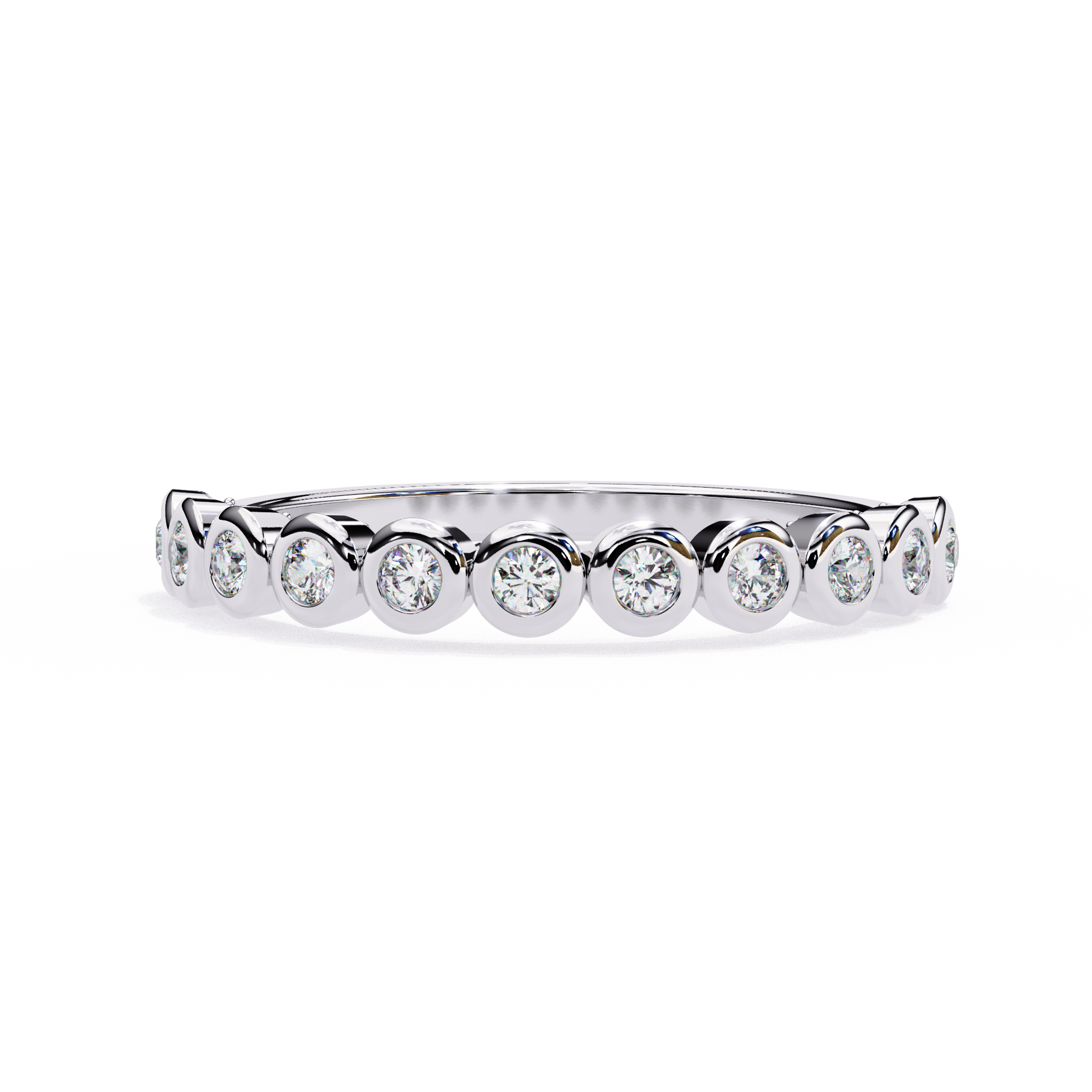 Lab Grown Diamond Raphael Collection Half Eternity Ring