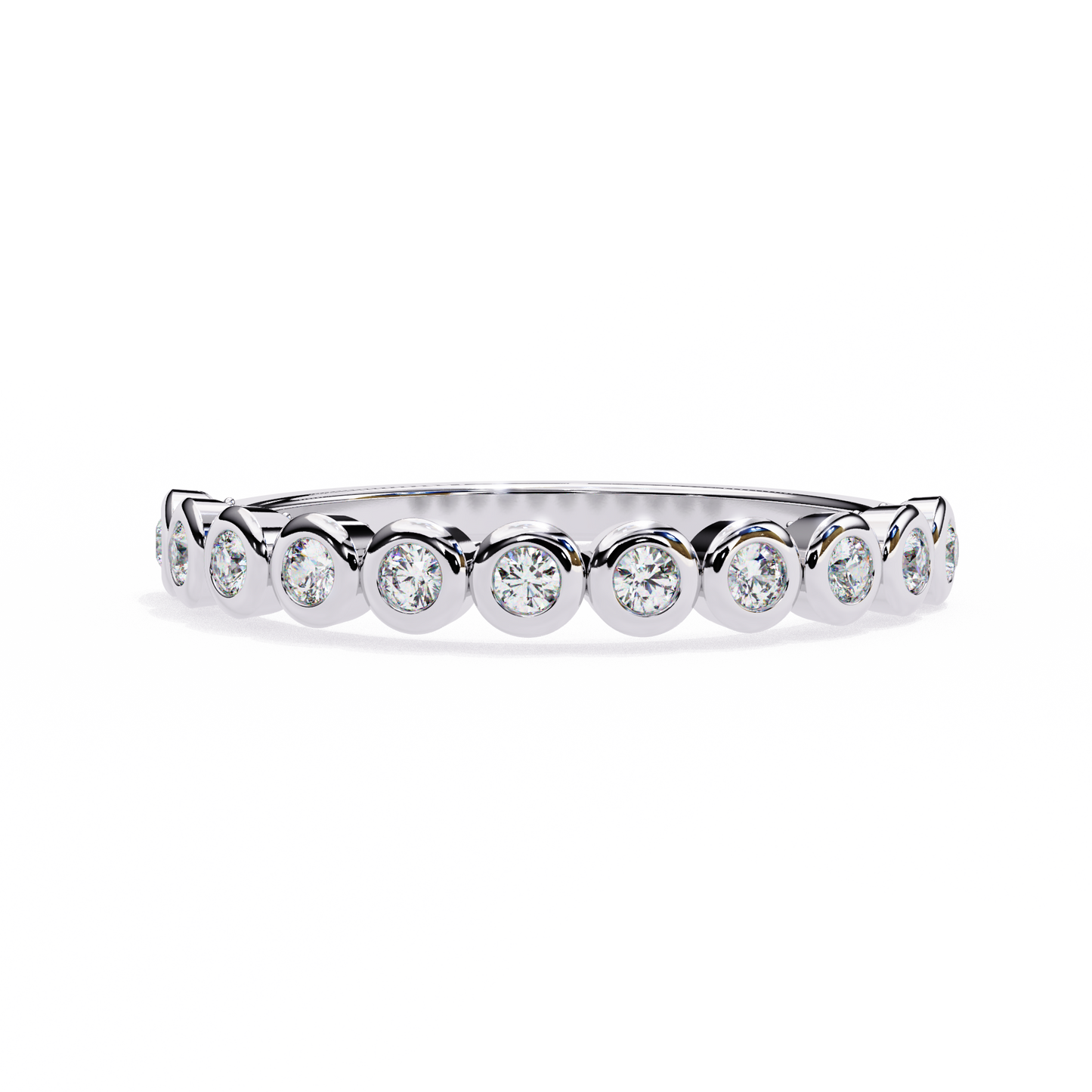 Lab Grown Diamond Raphael Collection Half Eternity Ring