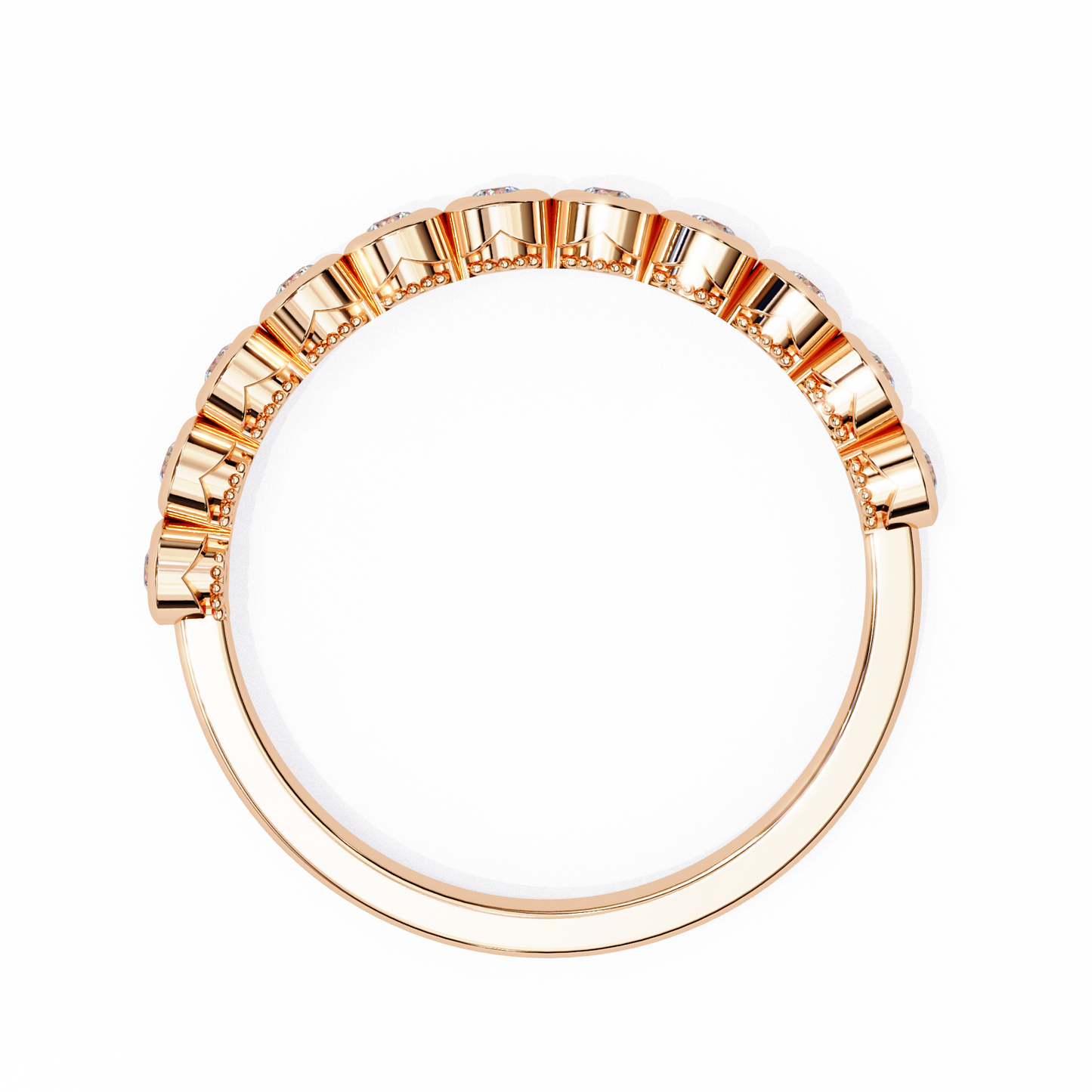 Lab Grown Diamond Raphael Collection Half Eternity Ring