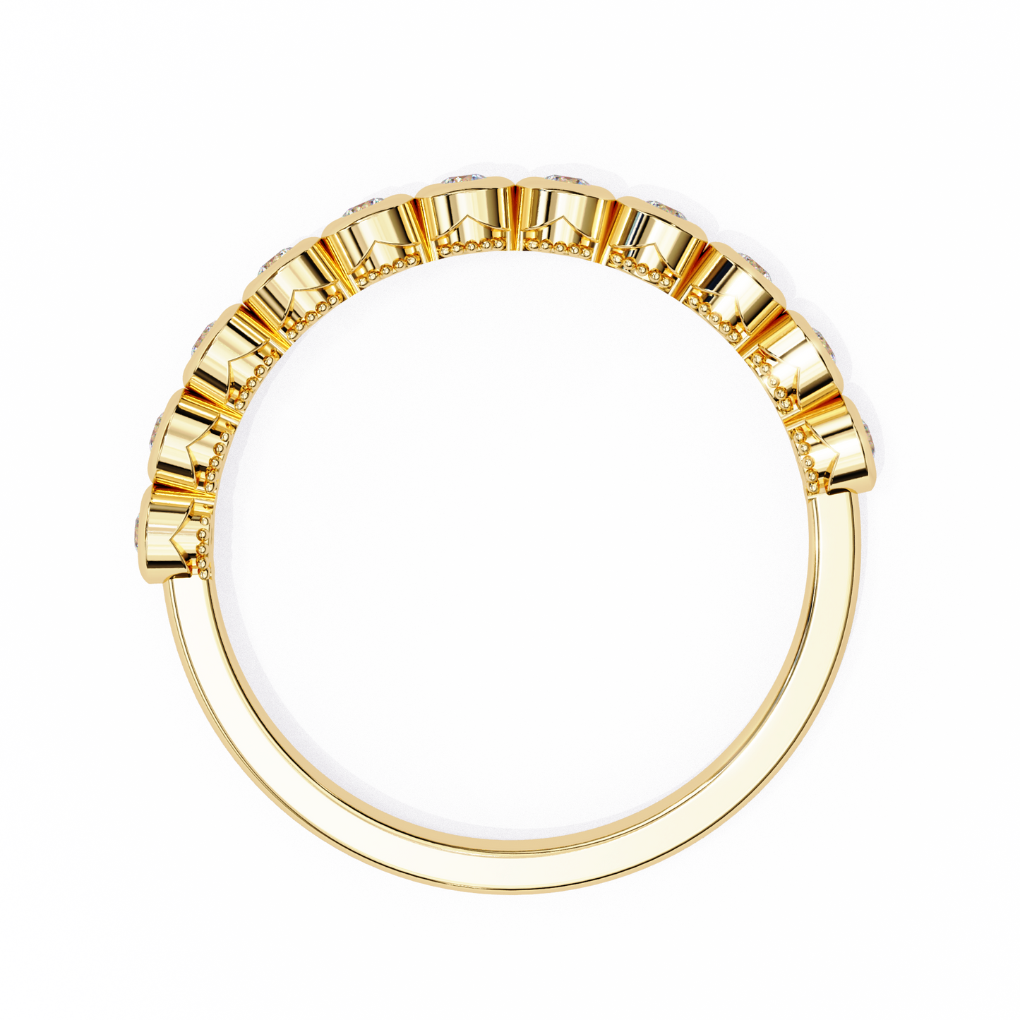 Lab Grown Diamond Raphael Collection Half Eternity Ring