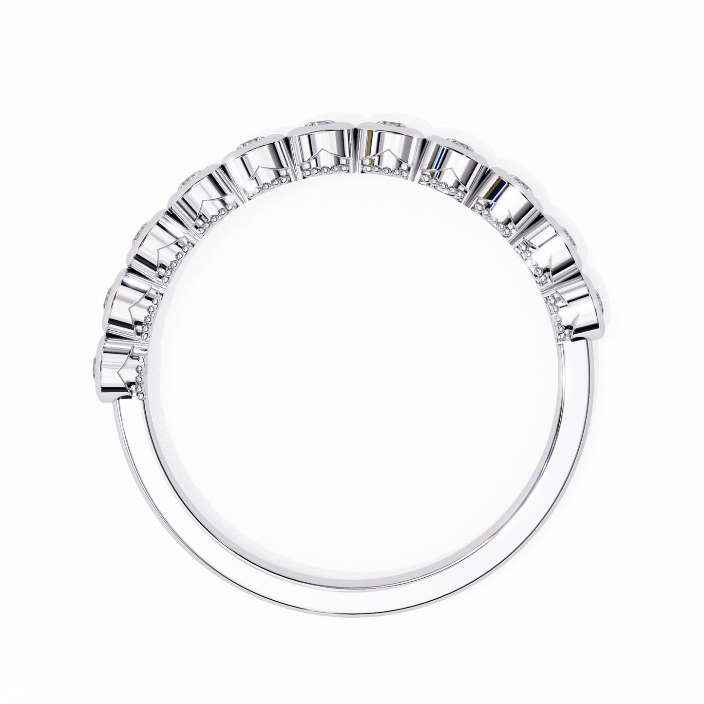 Lab Grown Diamond Raphael Collection Half Eternity Ring