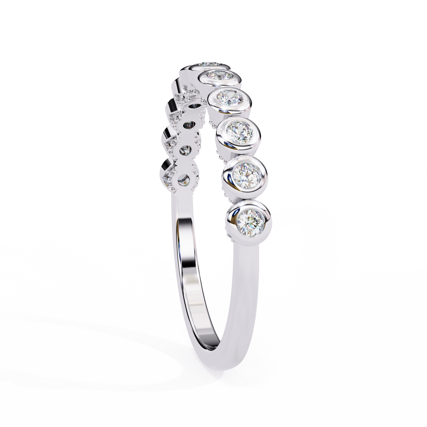 Lab Grown Diamond Raphael Collection Half Eternity Ring
