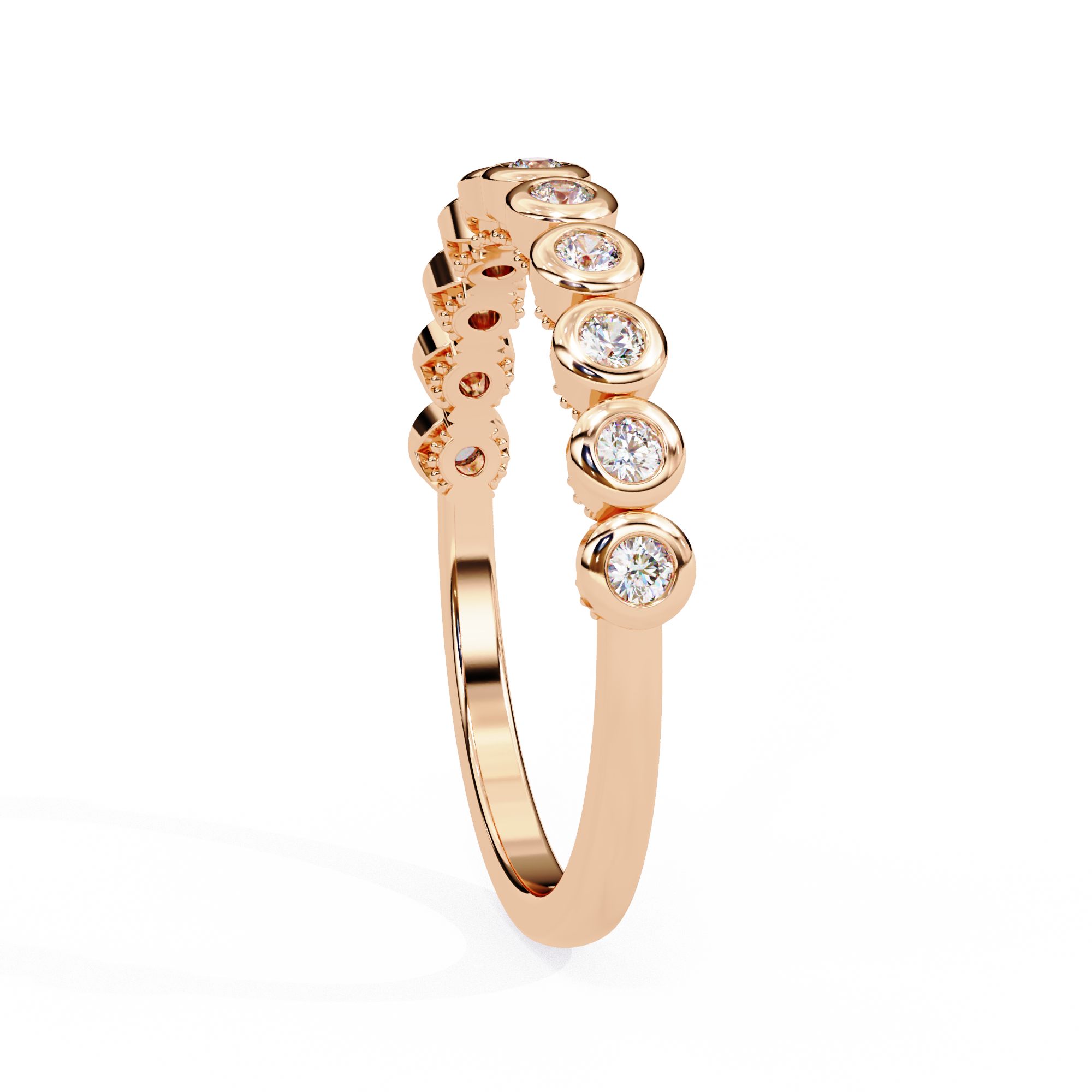 Lab Grown Diamond Raphael Collection Half Eternity Ring