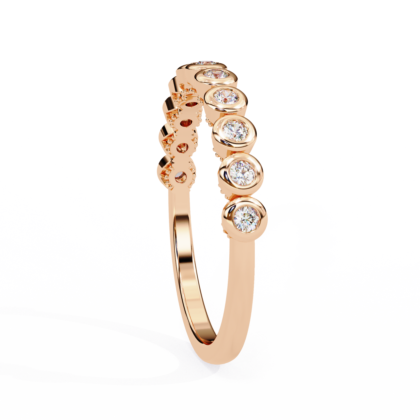 Lab Grown Diamond Raphael Collection Half Eternity Ring