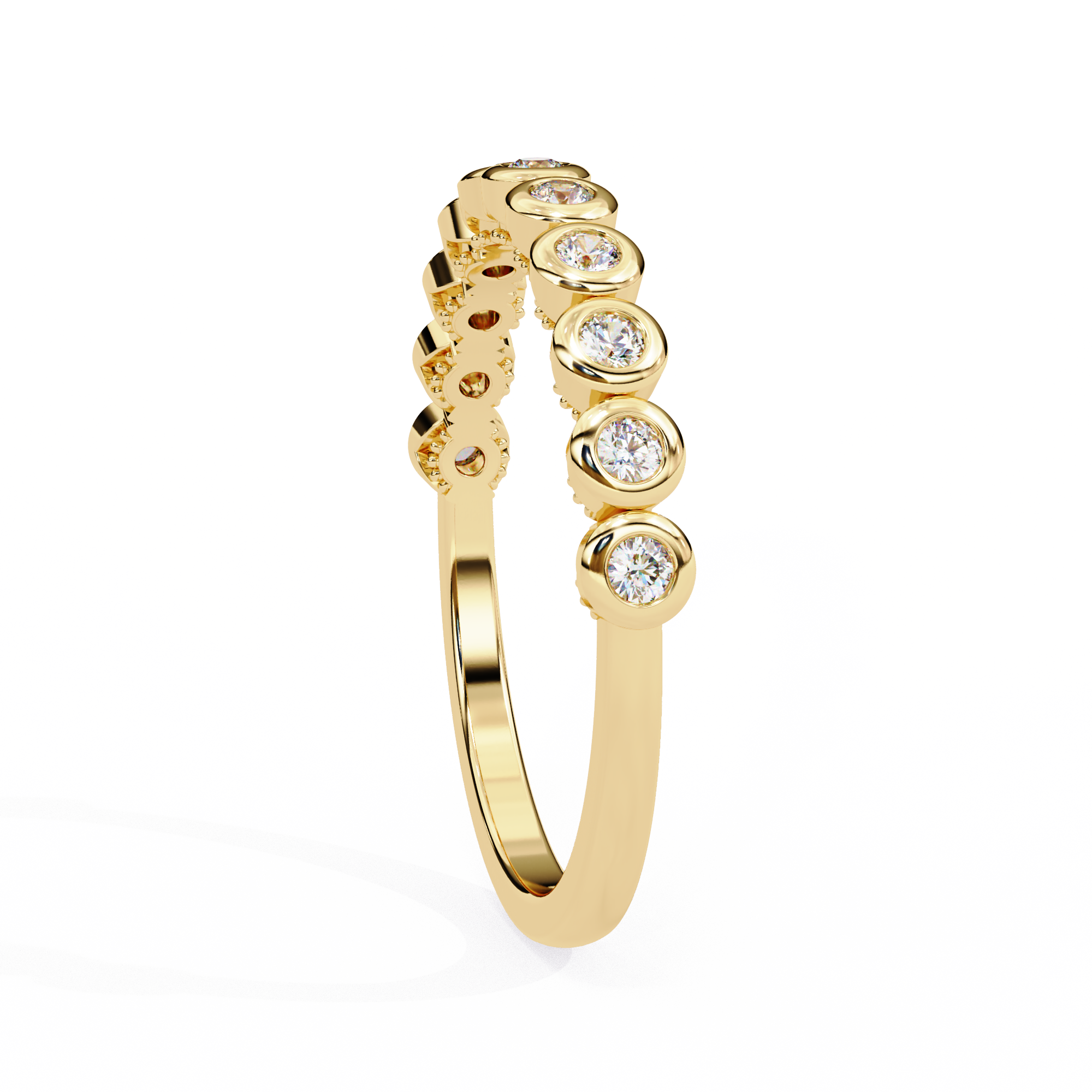 Lab Grown Diamond Raphael Collection Half Eternity Ring